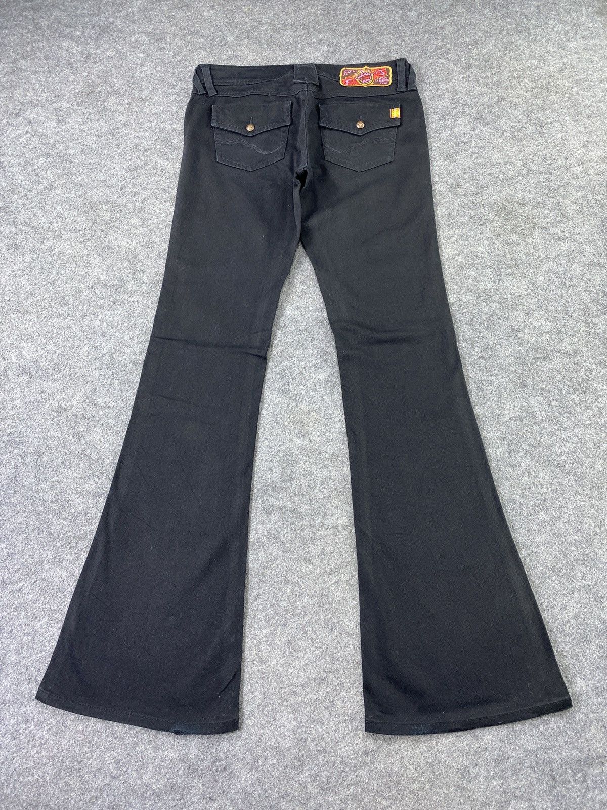Japanese Brand × Jean Japanese Brand Brappers Bootcut Black Jeans - J1099 Size 29" - 5 Thumbnail