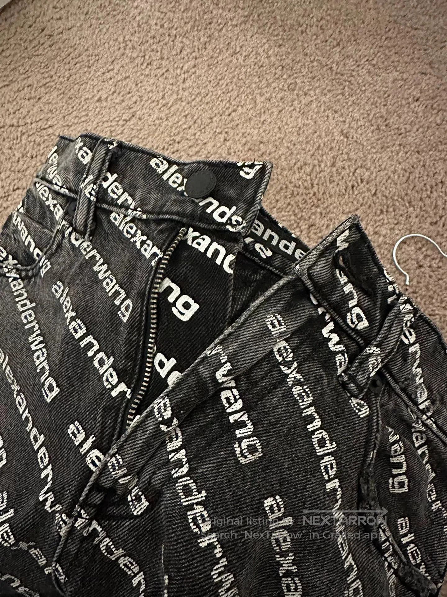 Alexander Wang Alexander Wang Logo Denim Jeans Size 24. Size 24" / US 00 / IT 34 - 5 Thumbnail