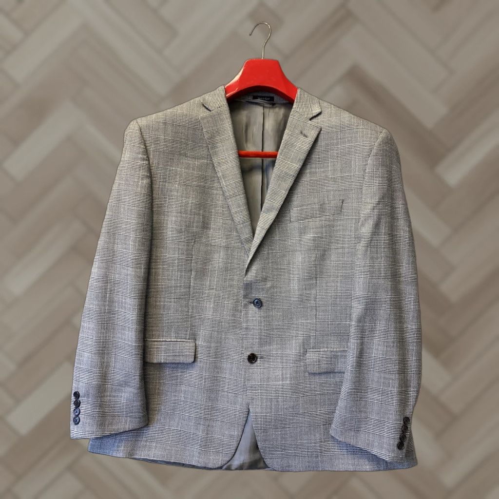 Ralph Lauren Ralph Lauren Blazer Jacket Glen Plaid Gents Flex 48R Gray Plaid / 142-17 Size 48R - 1 Thumbnail