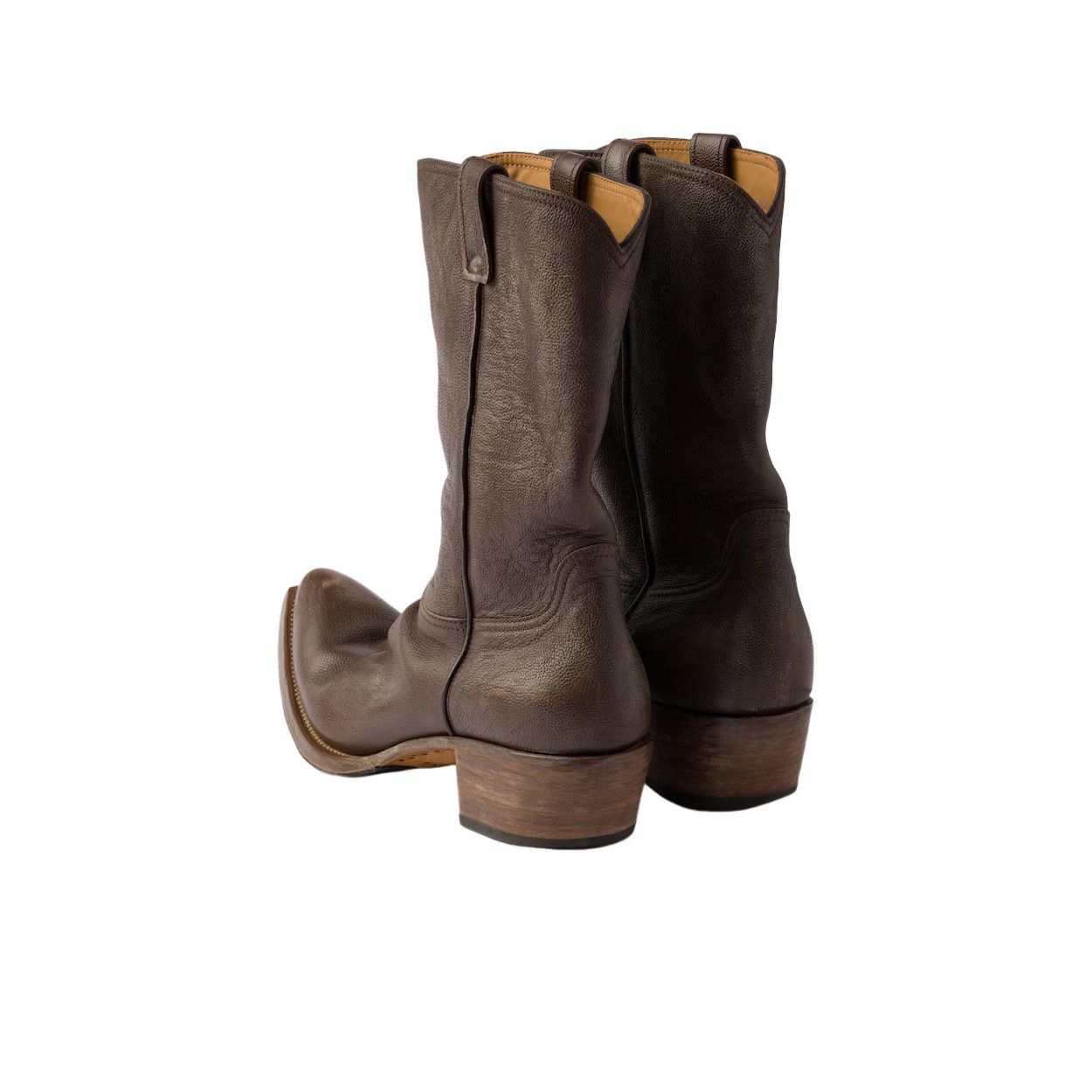 Prada PRADA $2350 Sienna Leather Boots Boots New/Authentic (Men's Size US 10 / EU 43 - 4 Thumbnail