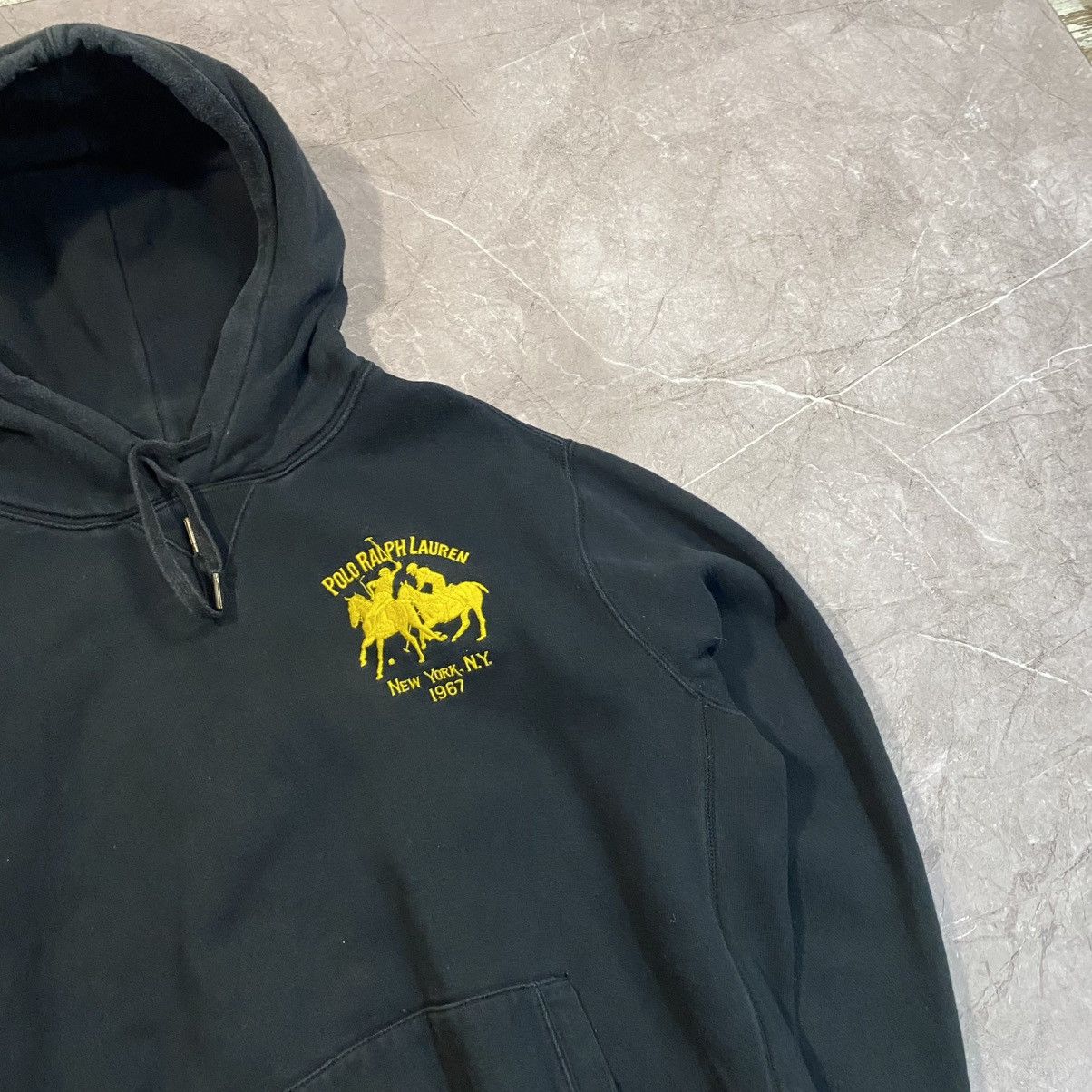 Vintage VINTAGE POLO RALPH LAUREN HOODIE 3 90s Size US XL / EU 56 / 4 - 2 Thumbnail