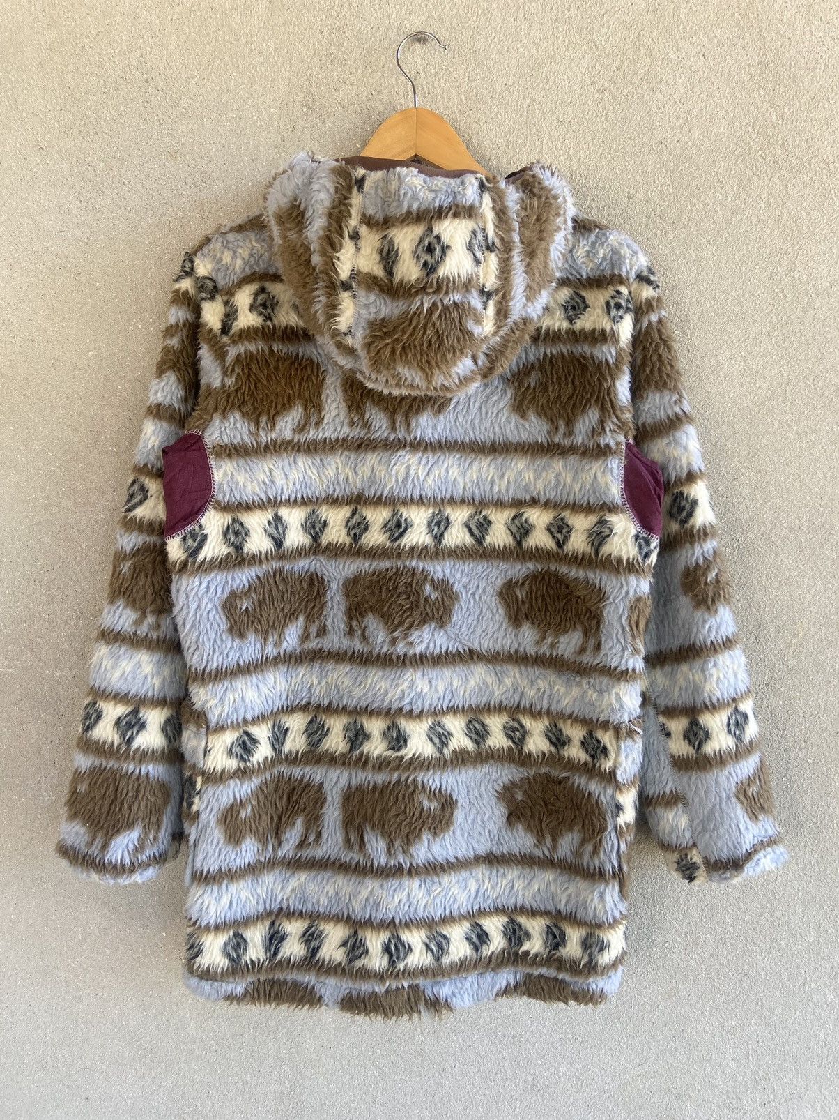 Manastash MANASTASH printed buffalo fleece duffle coat Size US S / EU 44-46 / 1 - 2 Thumbnail