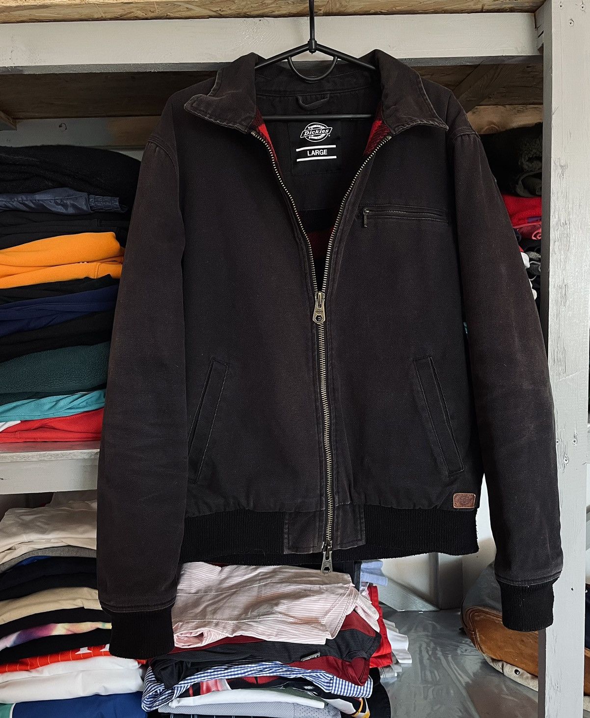 Dickies × Vintage Vintage Dickies Detroit Active Flannel Jacket Size US L / EU 52-54 / 3 - 1 Thumbnail