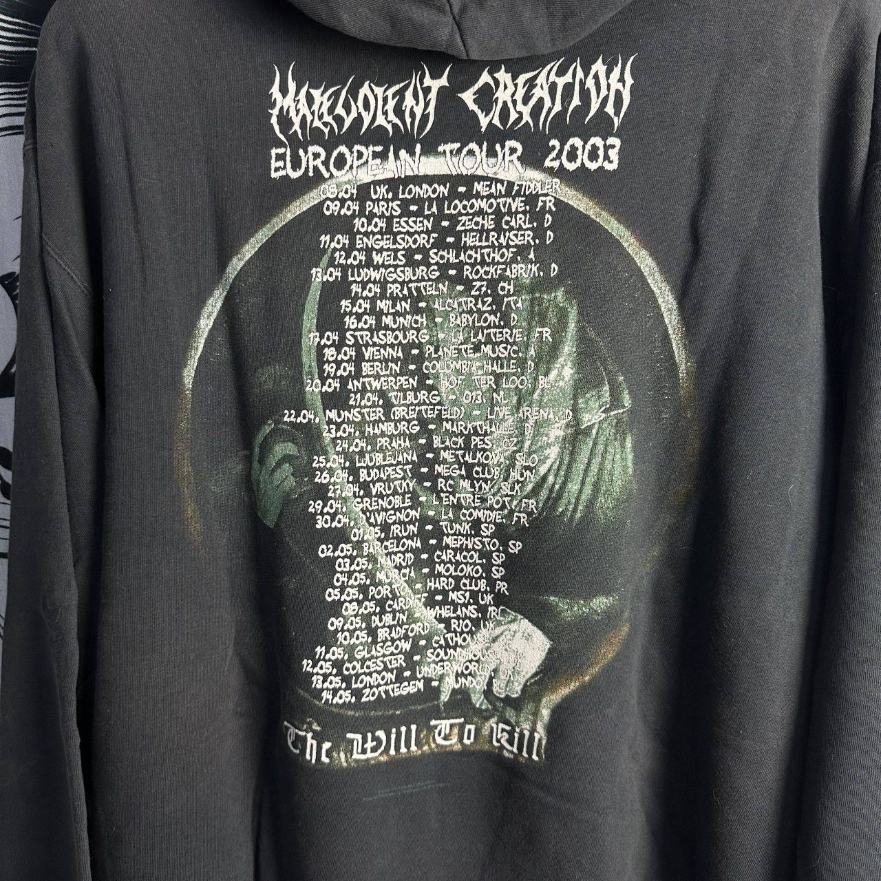 Band Tees RARE Vintage Malevolent Creation Black Metal Band Hoodie Size US XL / EU 56 / 4 - 6 Thumbnail