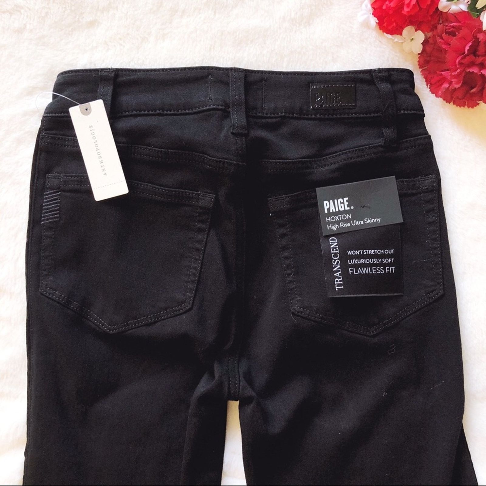 Anthropologie Anthropologie PAIGE Black Hexton High Jacket Size 25" / US 0 / IT 36 - 6 Thumbnail