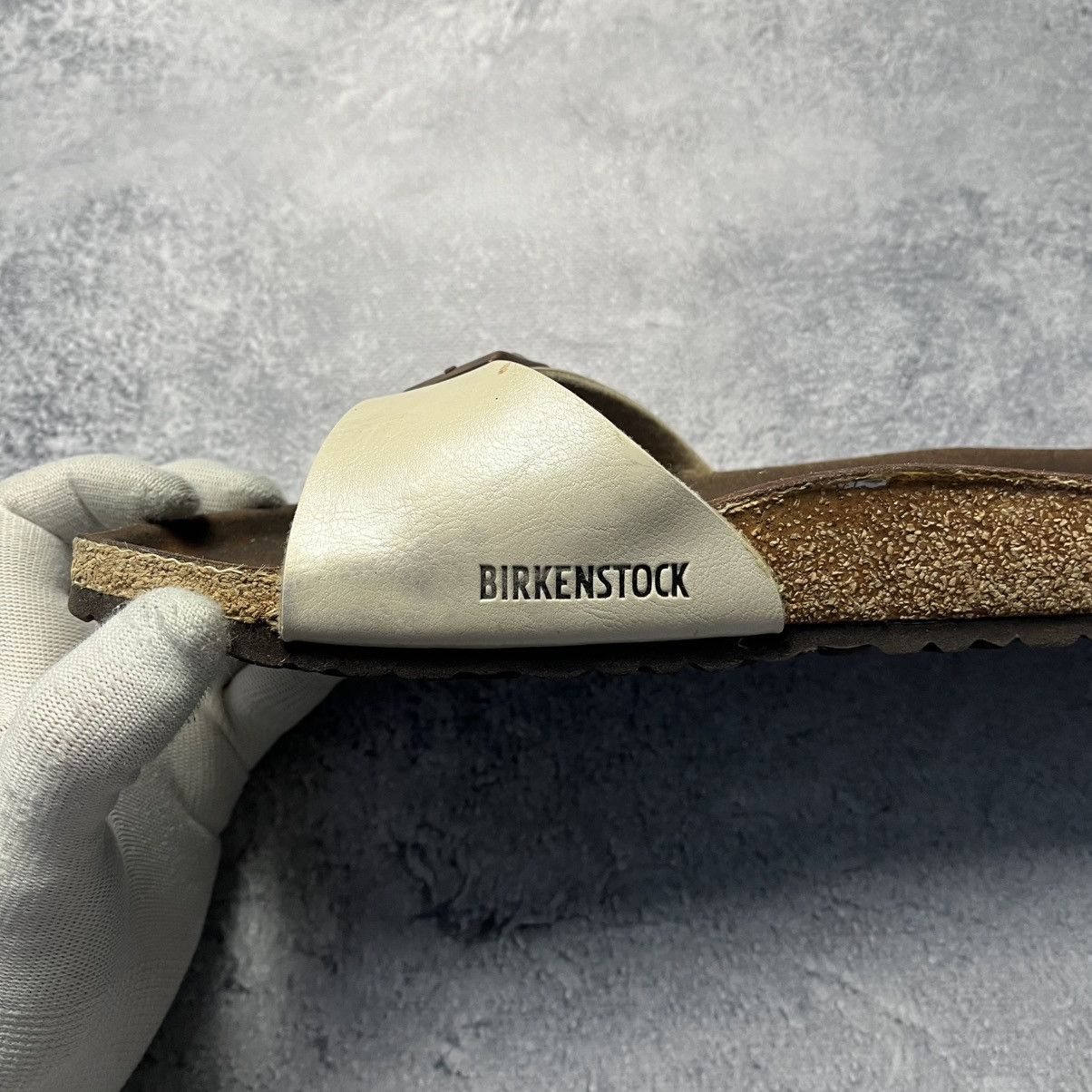 Birkenstock Birkenstock Madrid Birko-Flor Graceful Pearl White Sandals Size US 11 / IT 41 - 7 Thumbnail