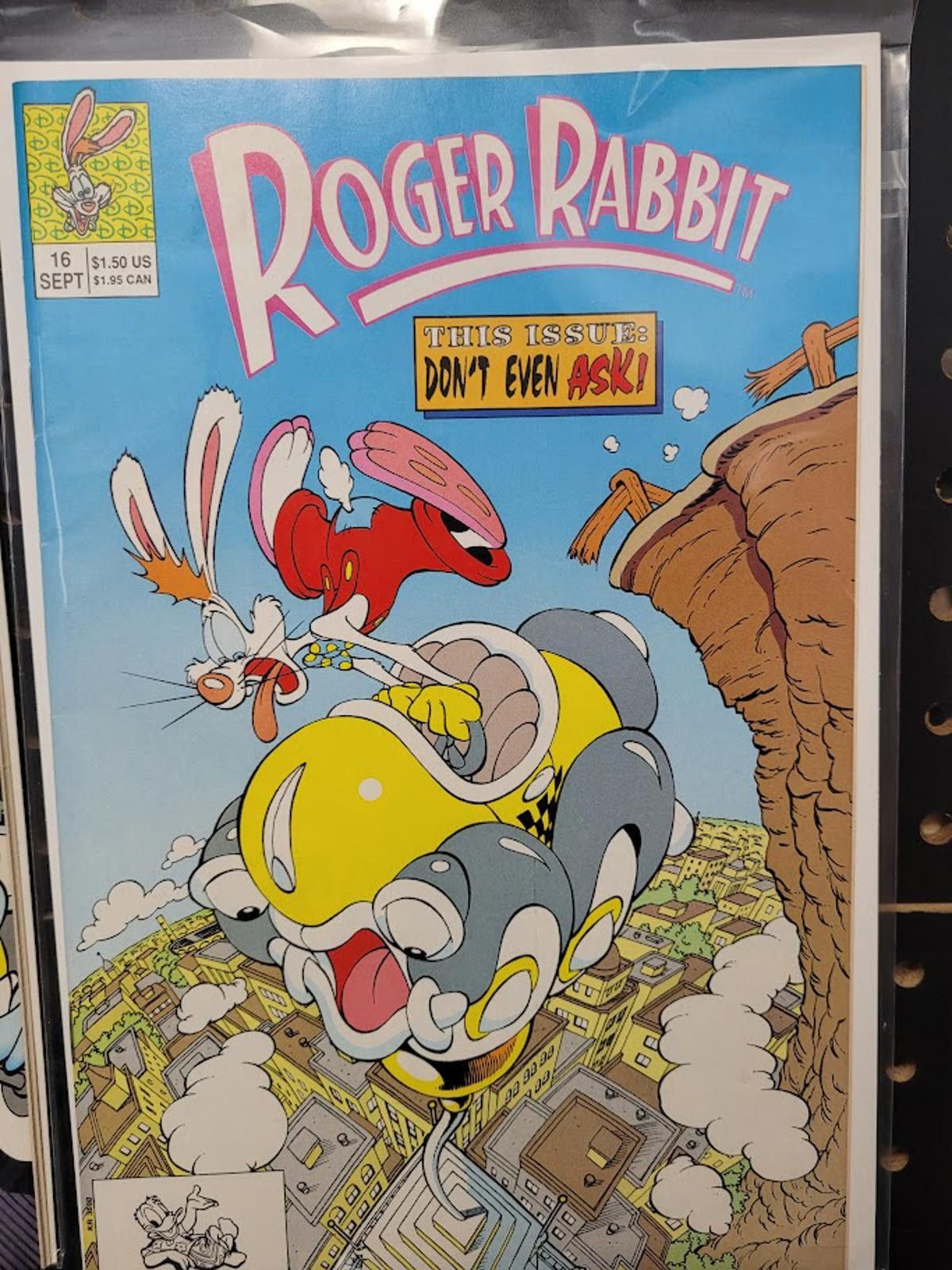 Disney Roger Rabbit #16 Disney Comics (1991) Benny the Cab Cover Size ONE SIZE - 1 Preview