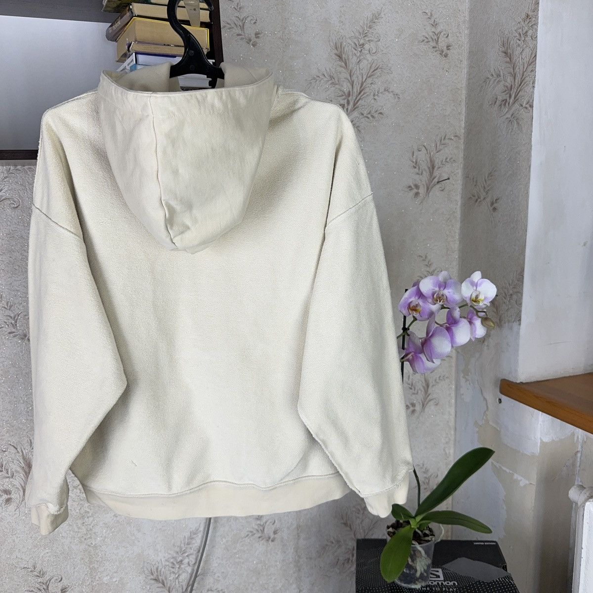 Spyder Off the Label Hoodie Reversible Boxy Fit Beige Streetwear XL Size US XL / EU 56 / 4 - 17 Thumbnail