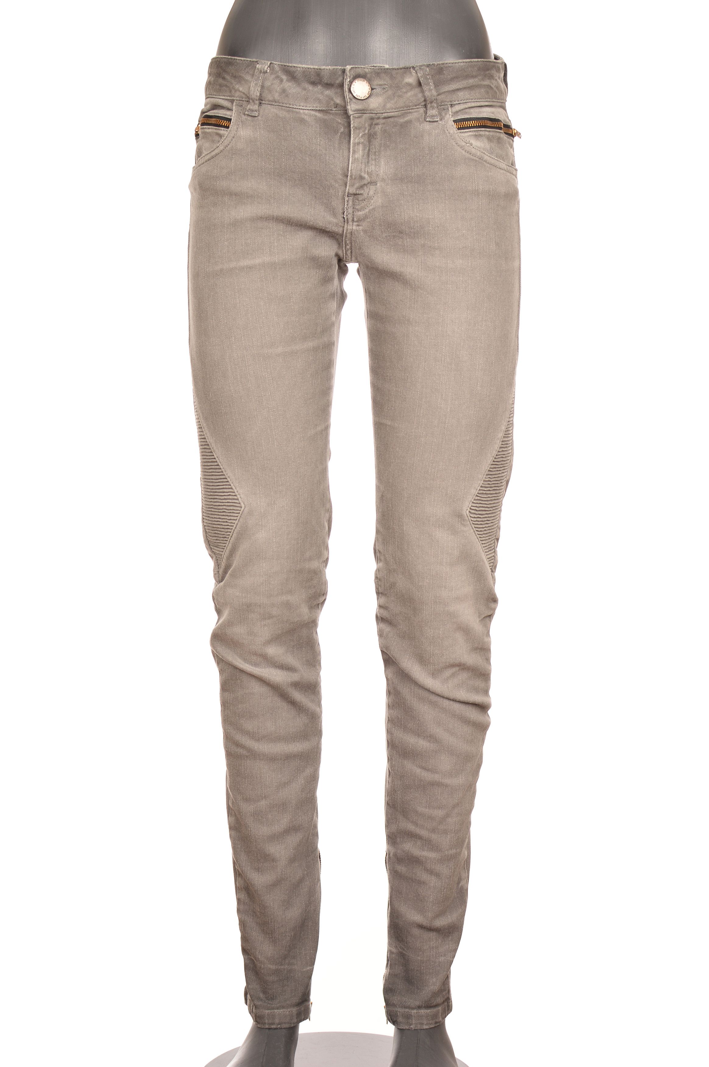 Maje Maje H13DIABOLO Gray Biker Stretch Denim Jeans Size 27" / US 4 / IT 40 - 2 Thumbnail