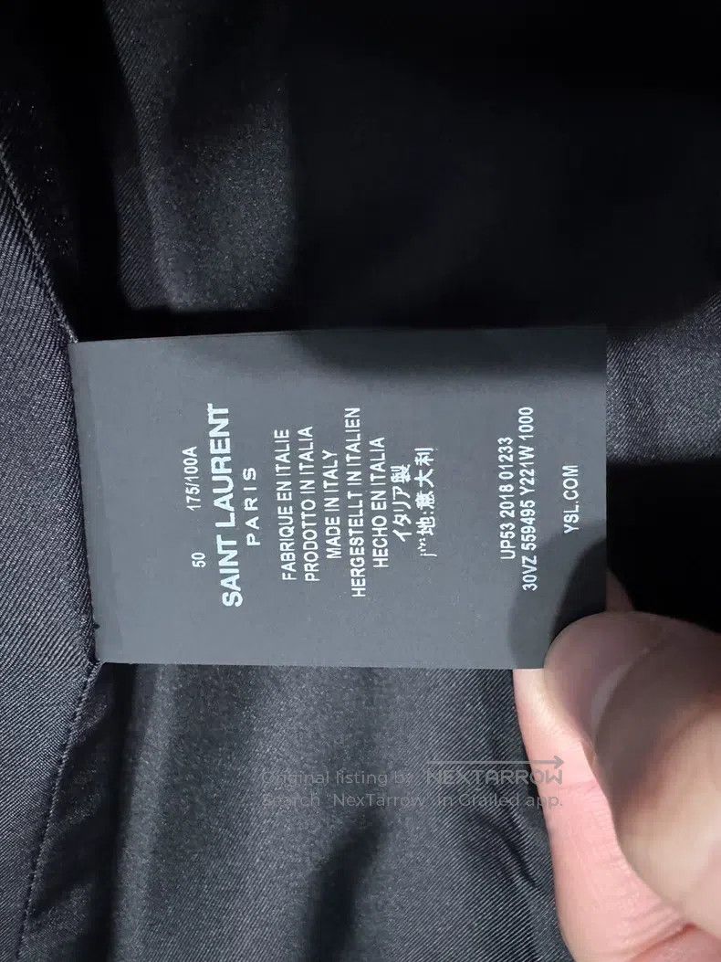 Saint Laurent Paris Saint Laurent Paris Black and Gold Embroidered Jacket Size US M / EU 48-50 / 2 - 5 Thumbnail