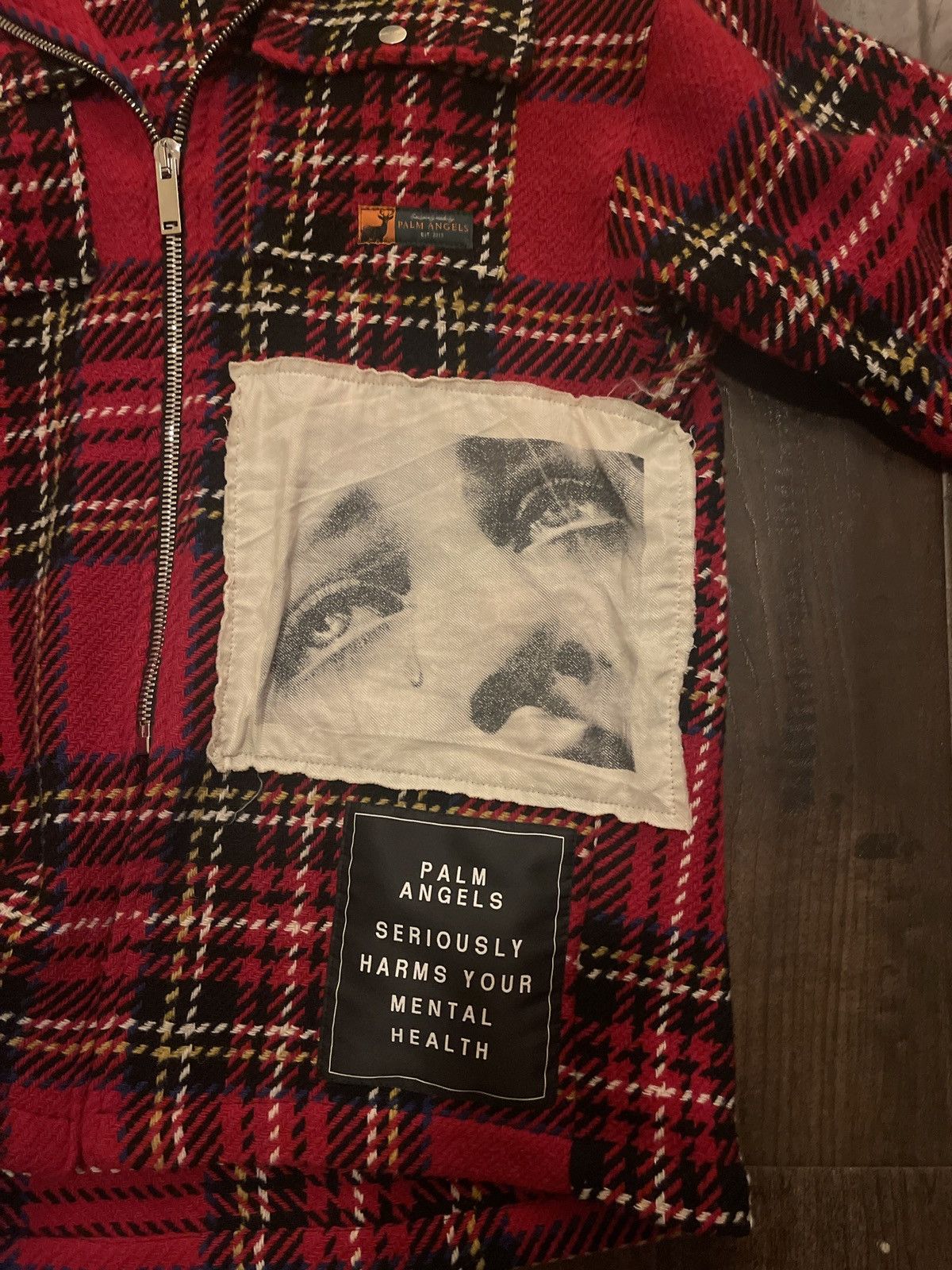 Palm Angels Palm Angel Check Wool Jacket Size US XXS / EU 40 - 4 Thumbnail