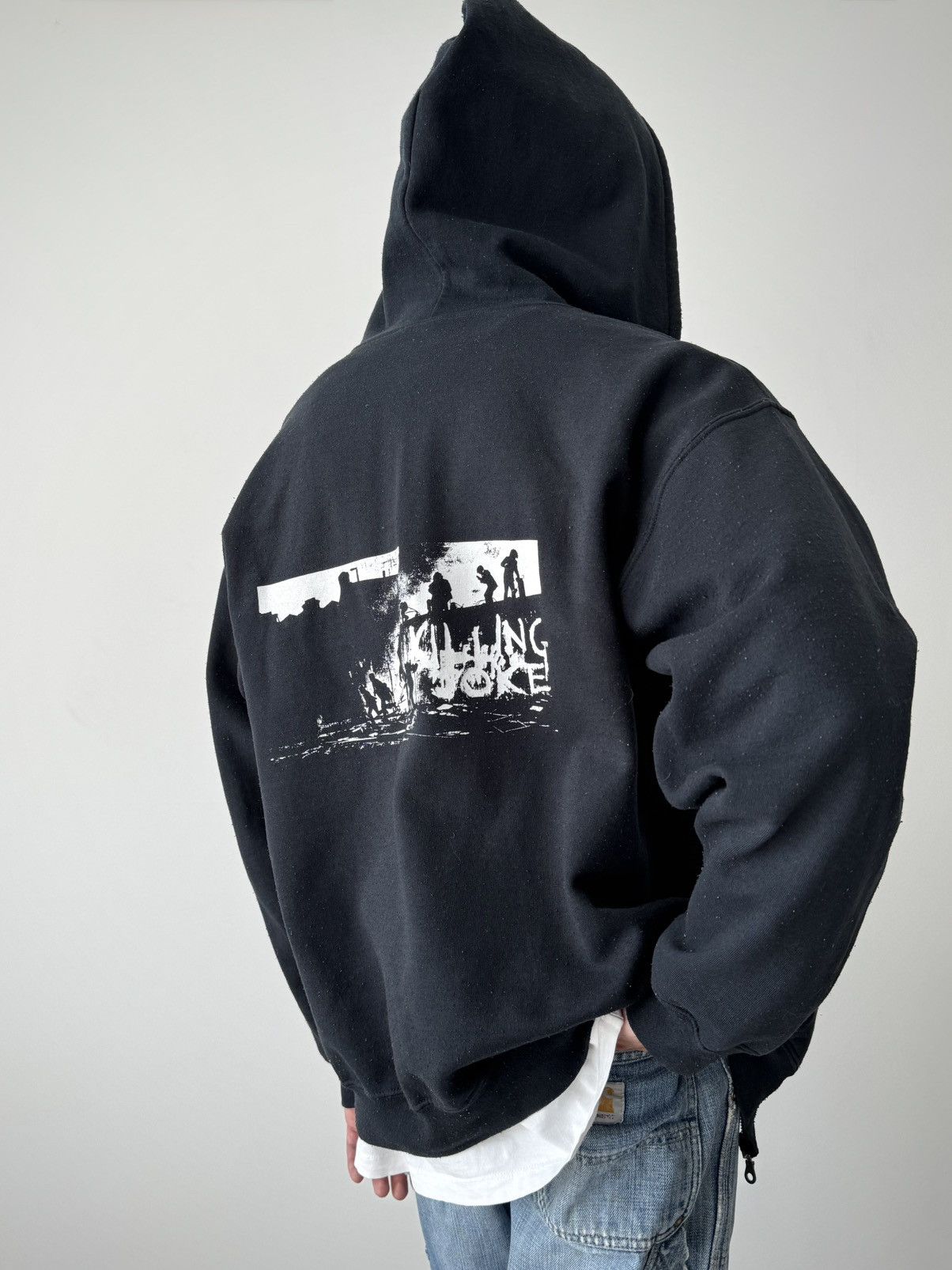 Band Tees Vintage 00s Killing Joke ‘Requiem’ Band Navy Hoodie Size US L / EU 52-54 / 3 - 1 Thumbnail