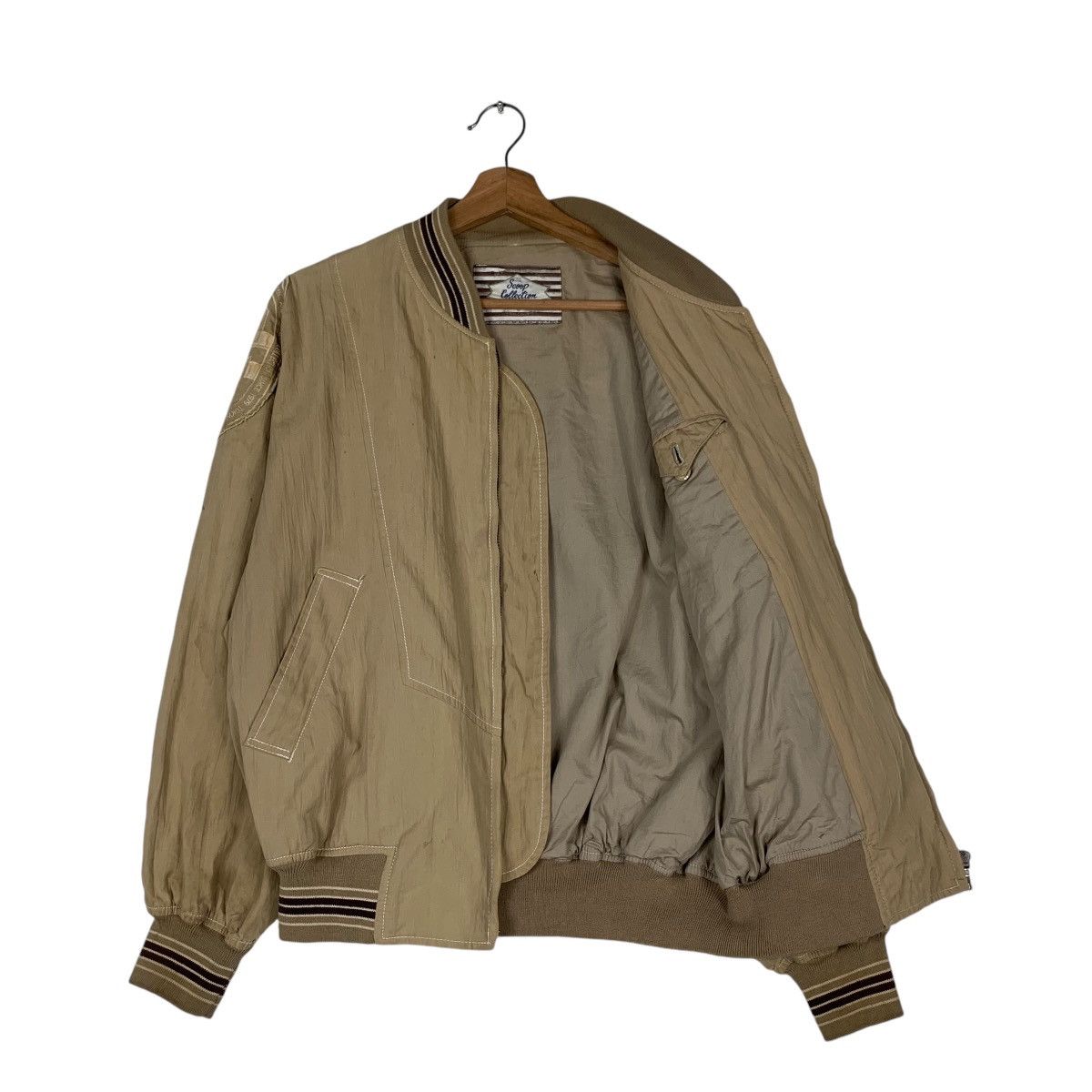 Japanese Brand SCOOP COLLECTION Brown Bomber Jacket #1318-C59 Size US M / EU 48-50 / 2 - 9 Thumbnail