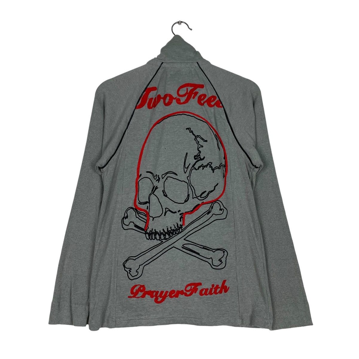 TWO FEET Prayer Faith Skull Big Logo Sweater #0783-C35