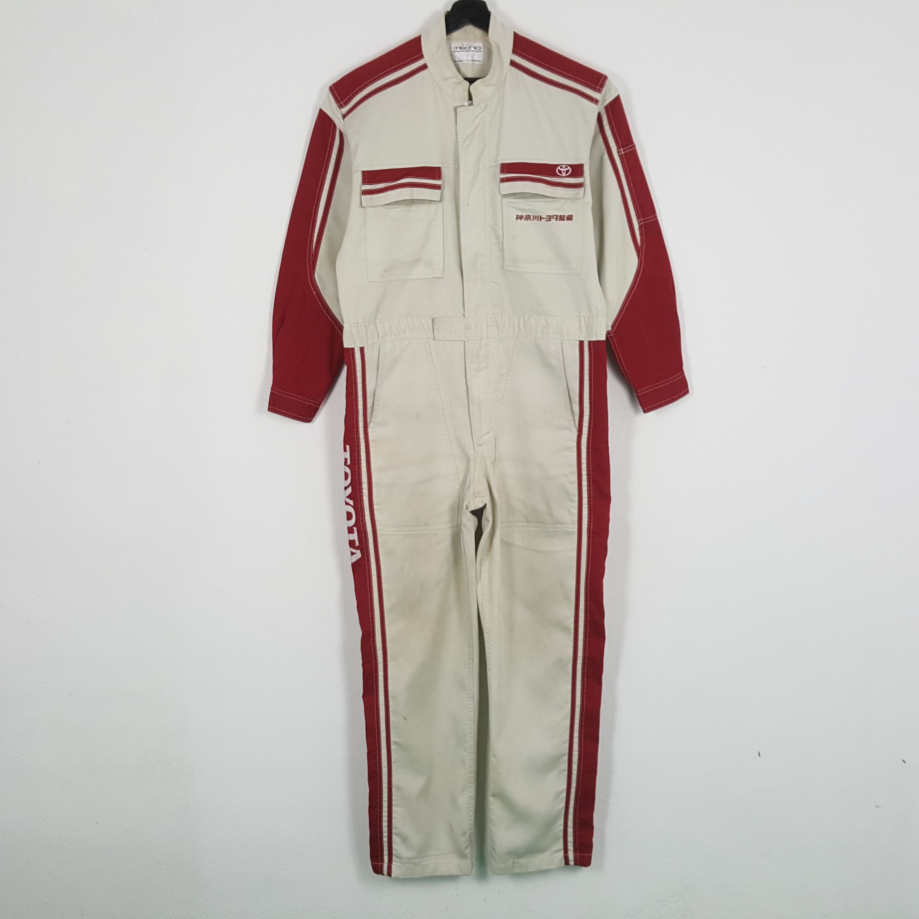 Vintage TOYOTA TECNO Racing Style Motorsports Coverall Jacket Size US M / EU 48-50 / 2 - 4 Thumbnail