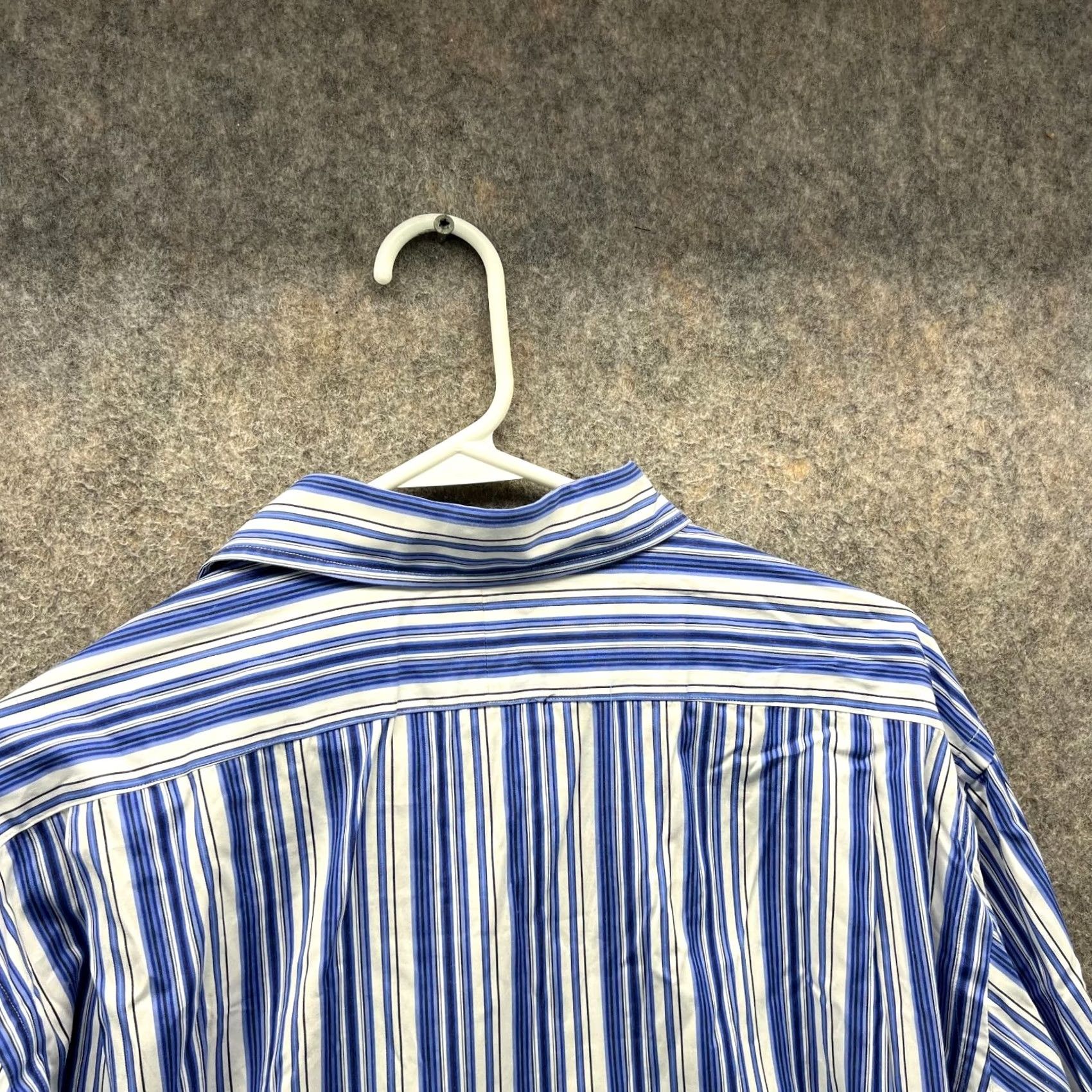 Polo Ralph Lauren VINTAGE Ralph Lauren Shirt Men XL Blue Button-Down Striped Oxford Plaid Polo Ralph Lauren Button-Up Collared Long Sleeve All Seasons Size US XL / EU 56 / 4 - 3 Thumbnail