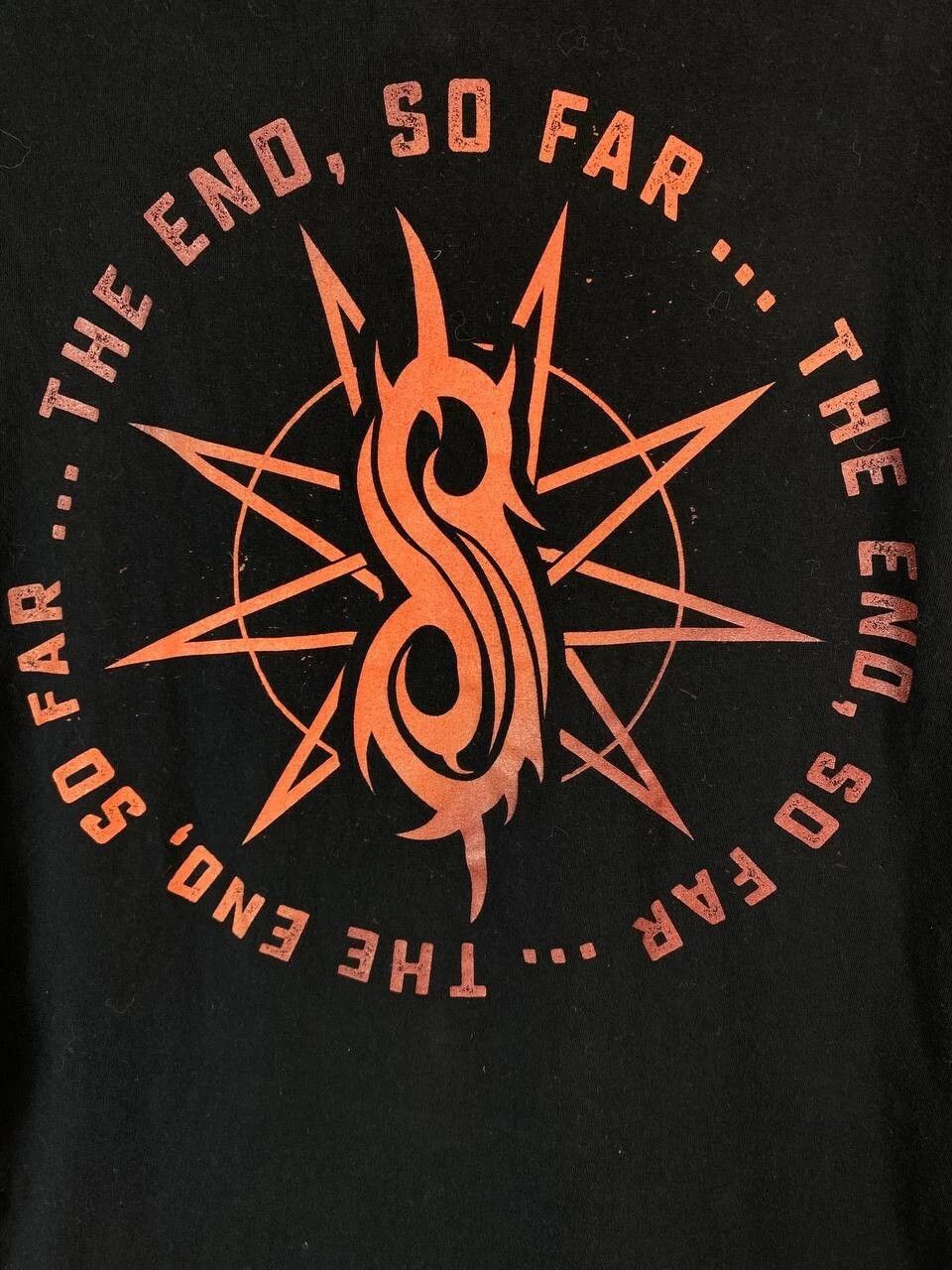 Gildan Slipknot 'The End, So Far Group Photo' Black T-Shirt Size M Size US M / EU 48-50 / 2 - 4 Thumbnail