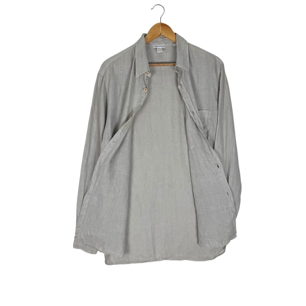 Stone Island 🔥VTG 90s STONE ISLAND LINEN LONG-SLEEVE SHIRTS Size US S / EU 44-46 / 1 - 12 Thumbnail