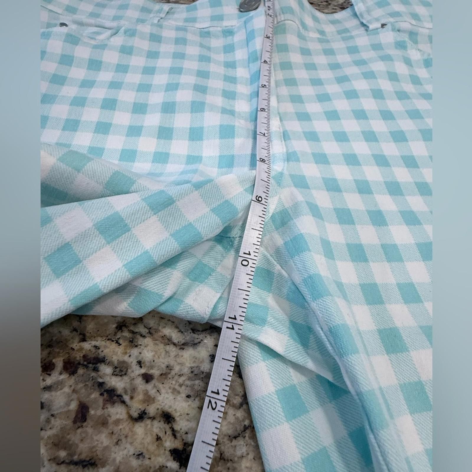 Other Verve Blues preppy Bermuda shorts blue & white plaid SZ 12 Size 34" / US 12 / IT 48 - 9 Thumbnail