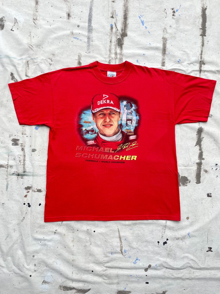Vintage Y2K Michael Schumacher F1 World Champion T- Shirt Size US M / EU 48-50 / 2 - 1 Thumbnail