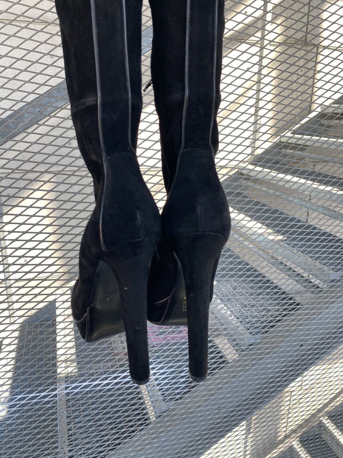 Gucci Gucci Suede Boots Heels Knee High Size US 9 / IT 39 - 22 Thumbnail