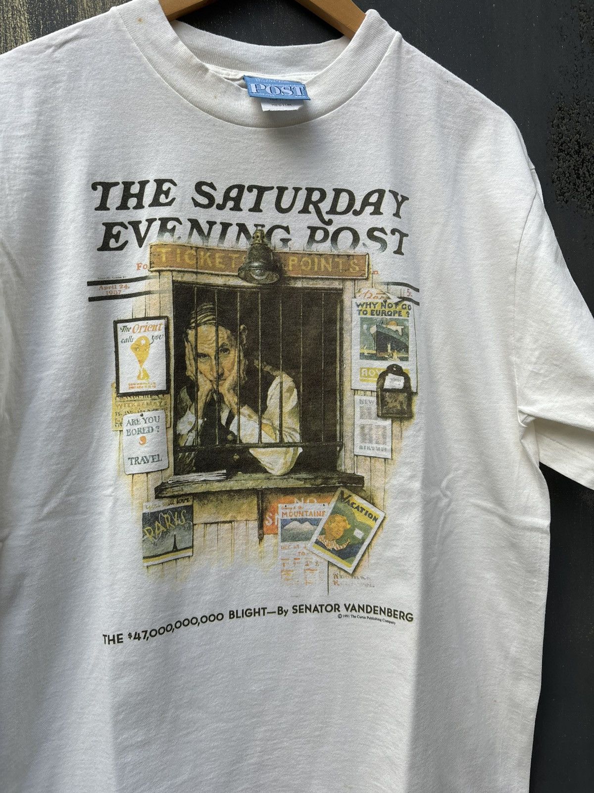 Vintage VERY RARE! Vintage Norman Rockwell Saturday Evening Post Size US M / EU 48-50 / 2 - 4 Thumbnail