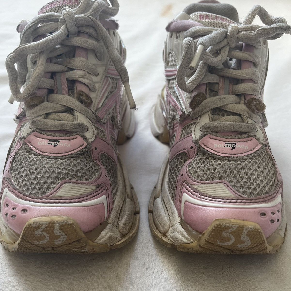 Balenciaga Balenciaga Runner white/pink Size US 5 / IT 35 - 7 Thumbnail
