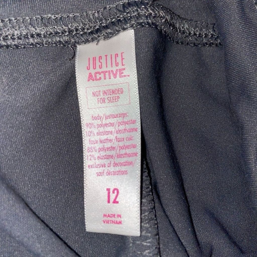 Justine Clenquet Girls JUSTICE Moto Leggings Size 12 Fits Me As A S/XS Adult Size 34" / US 12 / IT 48 - 7 Thumbnail