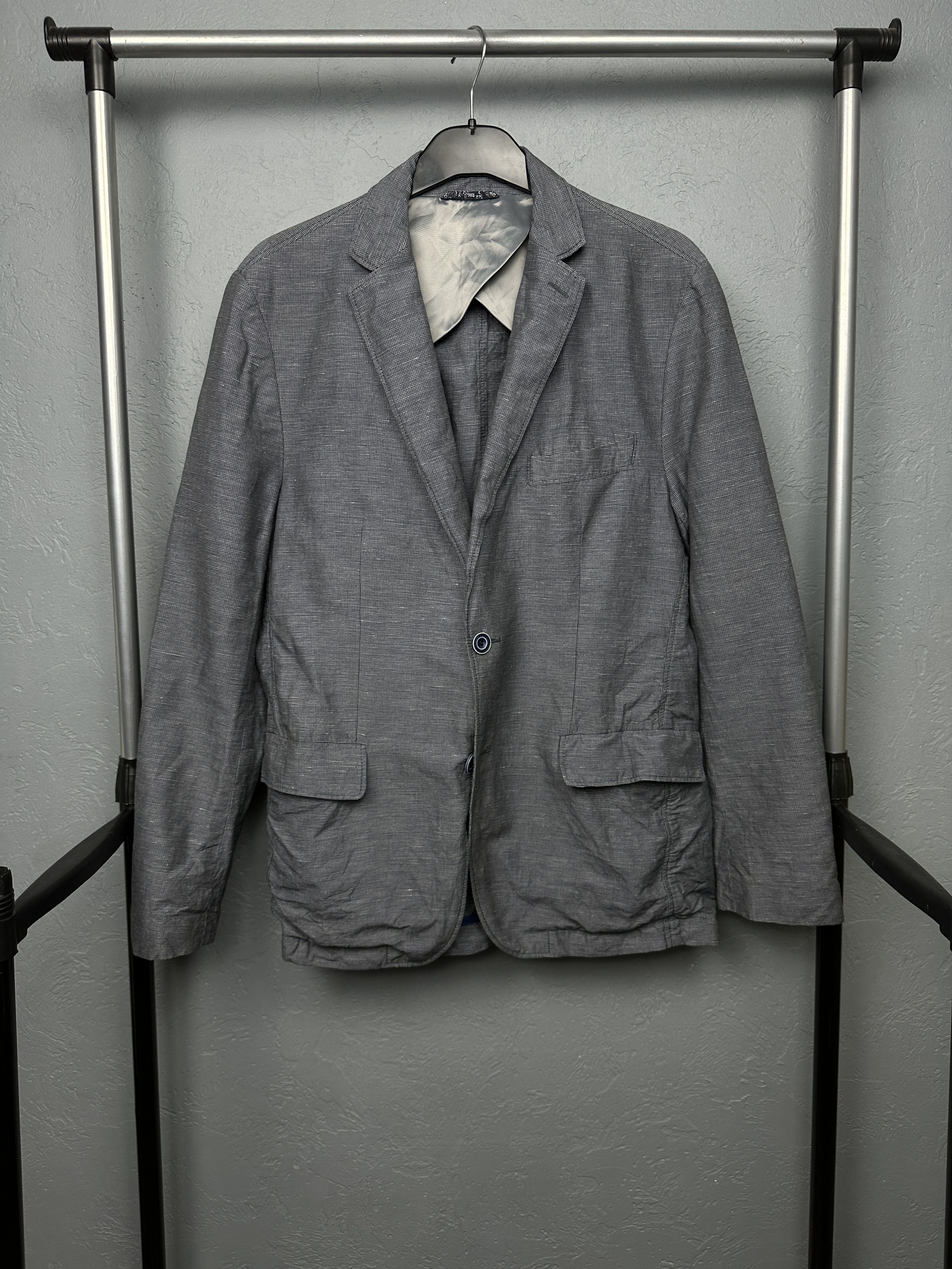Hugo Boss Hugo Boss Mens Linen Blazer Jacket Two Buttons Size US M / EU 48-50 / 2 - 1 Thumbnail