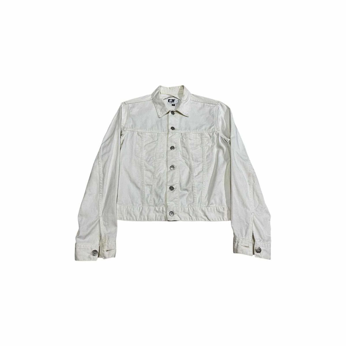 Engineered Garments × Needles × Nepenthes 🔥Vintage Engineered Garments White Denim Trucker Jacket Size US S / EU 44-46 / 1 - 1 Thumbnail