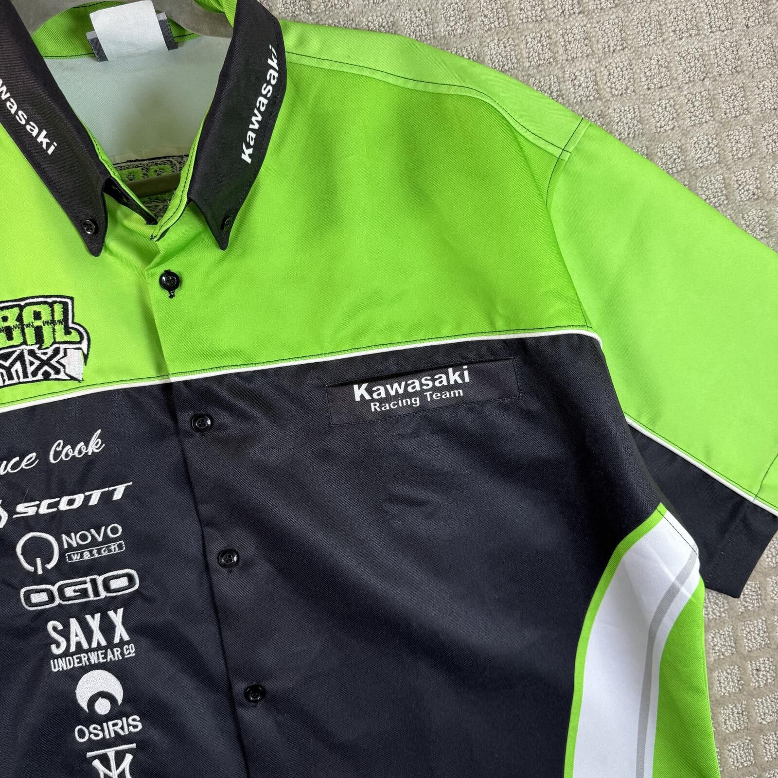 Other Kawasaki Racing Team button up short sleeve shirt XL Size US XL / EU 56 / 4 - 3 Thumbnail
