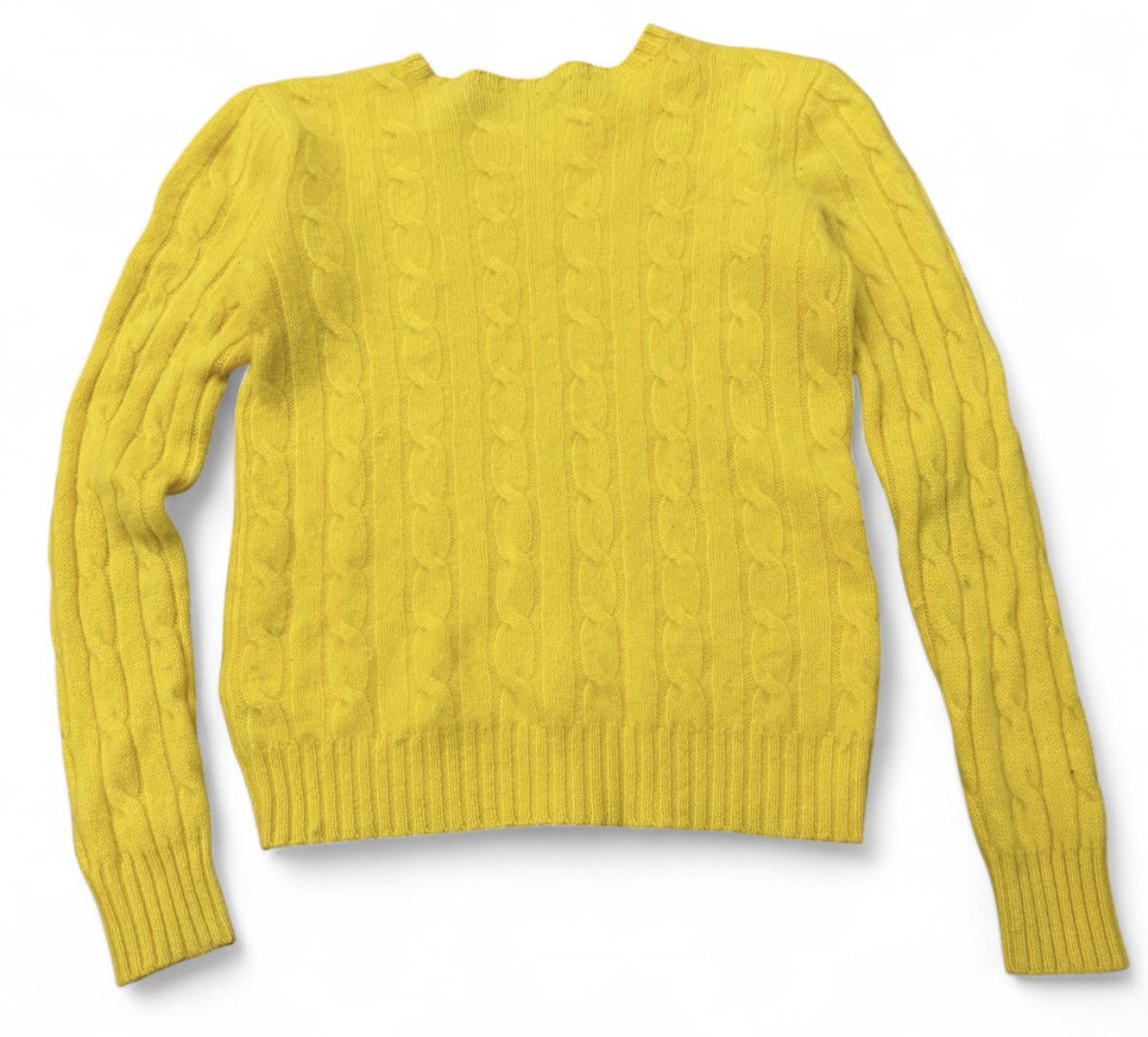 Polo Ralph Lauren Cable knit Cashmere Sweater Size S / US 4 / IT 40 - 2 Thumbnail