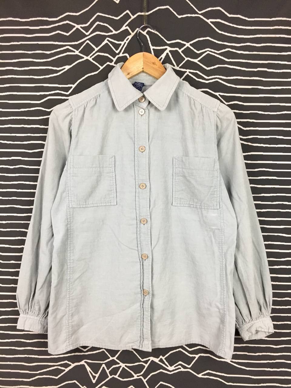 Ungaro Paris × Vintage Vtg Ungaro Parallele Paris Double Pocket Corduroy Shirt Size M / US 6-8 / IT 42-44 - 2 Thumbnail