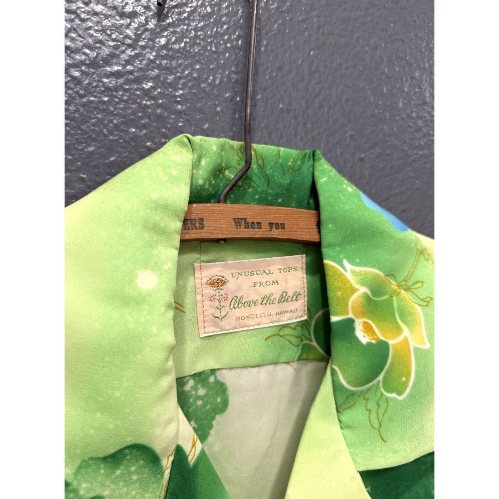 Vintage VINTAGE Above The Belt Shirt Medium Green Polyester 70’s Hawaiian Pattern Polo Men Size US M / EU 48-50 / 2 - 2 Thumbnail
