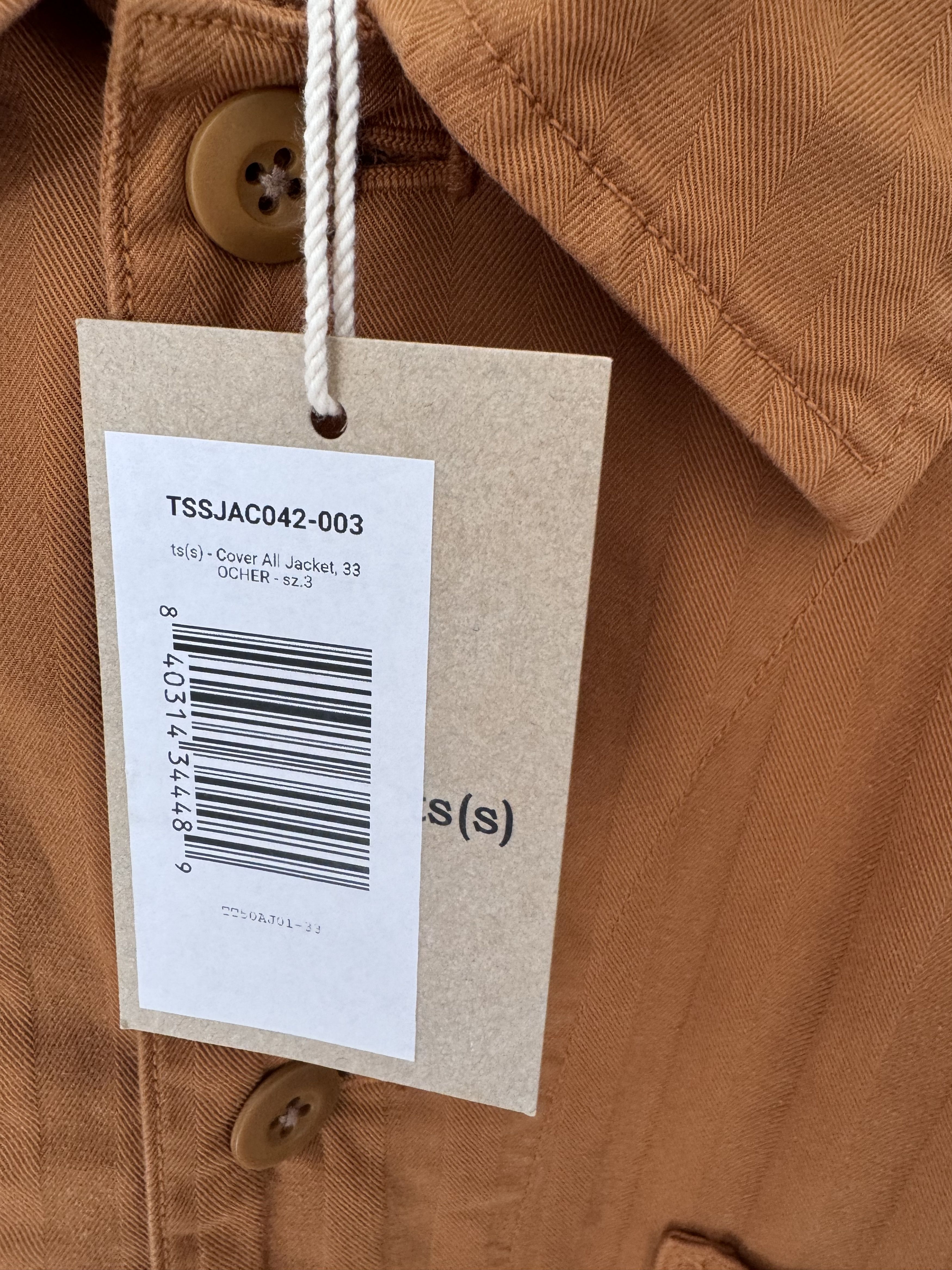Ts(S) Coverall Jacket Ochre Size 3 Size US L / EU 52-54 / 3 - 5 Thumbnail