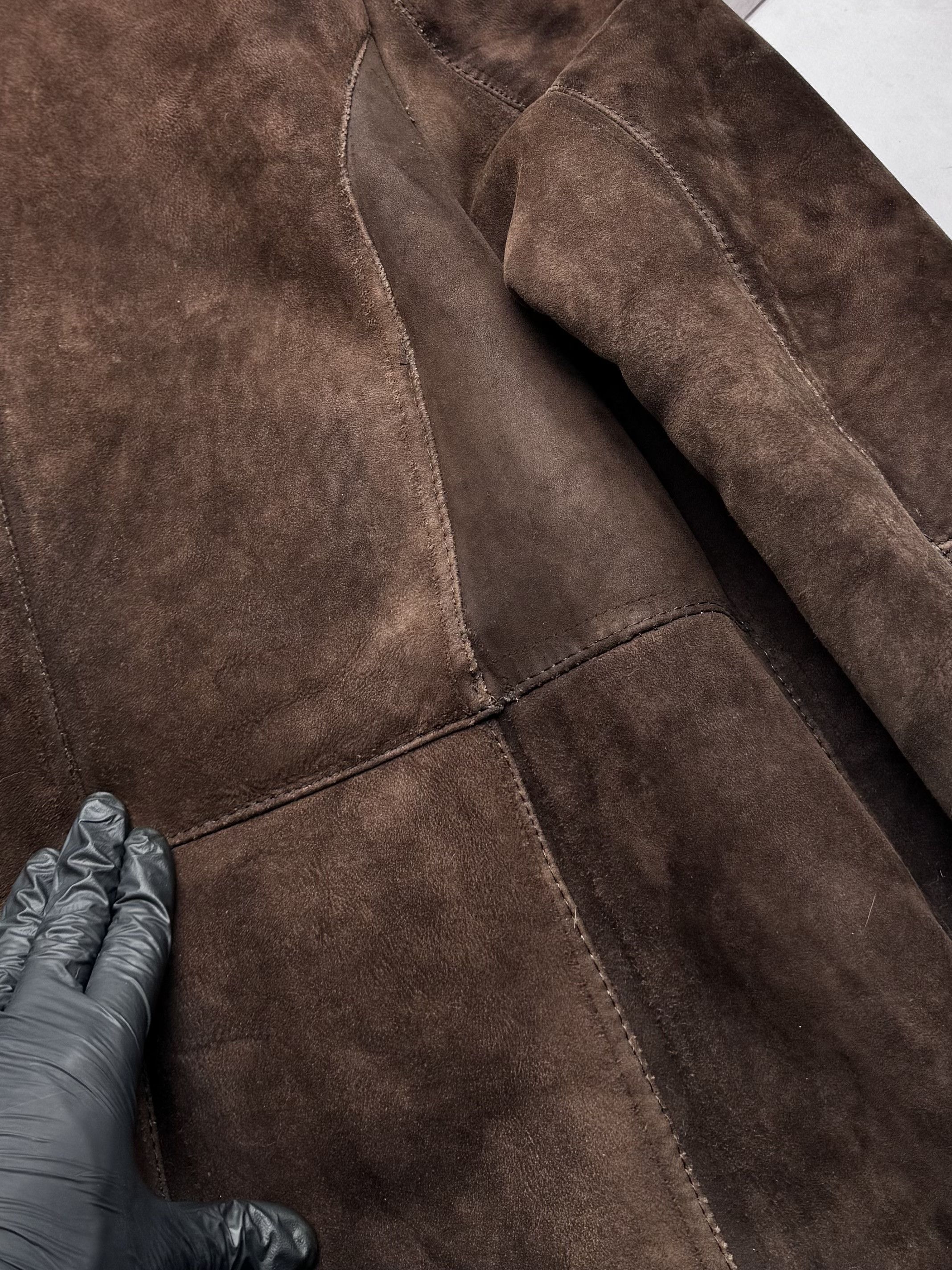 Vintage Vintage 80's Real Sheepskin Thrashed Coat (E4) Size XL / US 12-14 / IT 48-50 - 16 Thumbnail