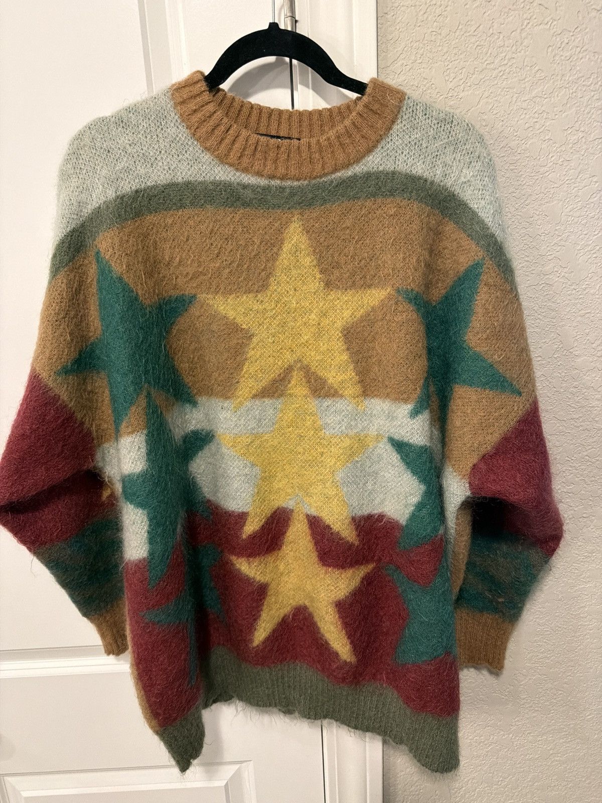 Palm Angels 🧥 Palm Angels Stars Mohair Sweater (Size MED) – SOLD OUT 🔥 Size US M / EU 48-50 / 2 - 1 Thumbnail