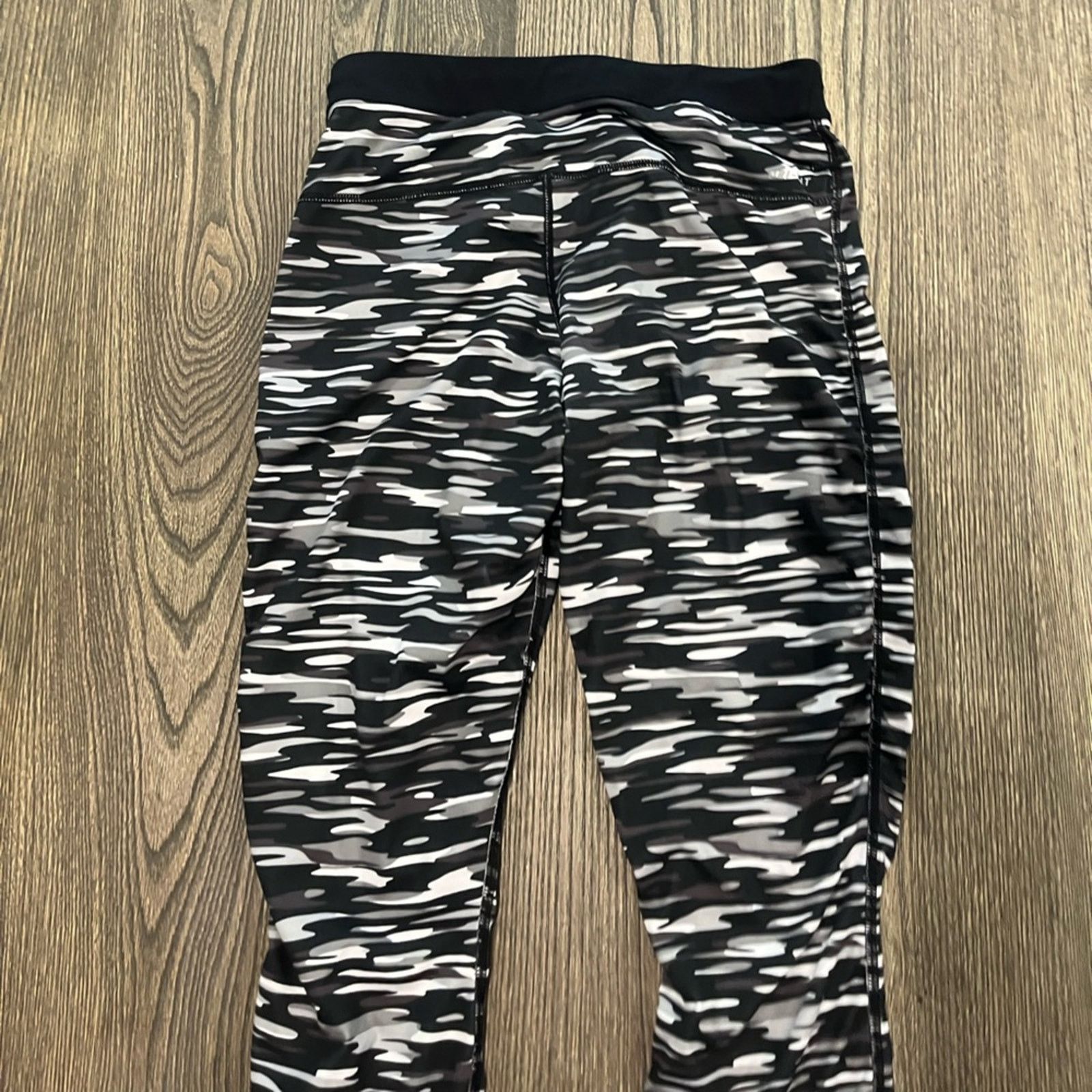 Nike Nike Tights Running Compression Dri Fit Cropped Camo Black M Size 29" - 8 Thumbnail