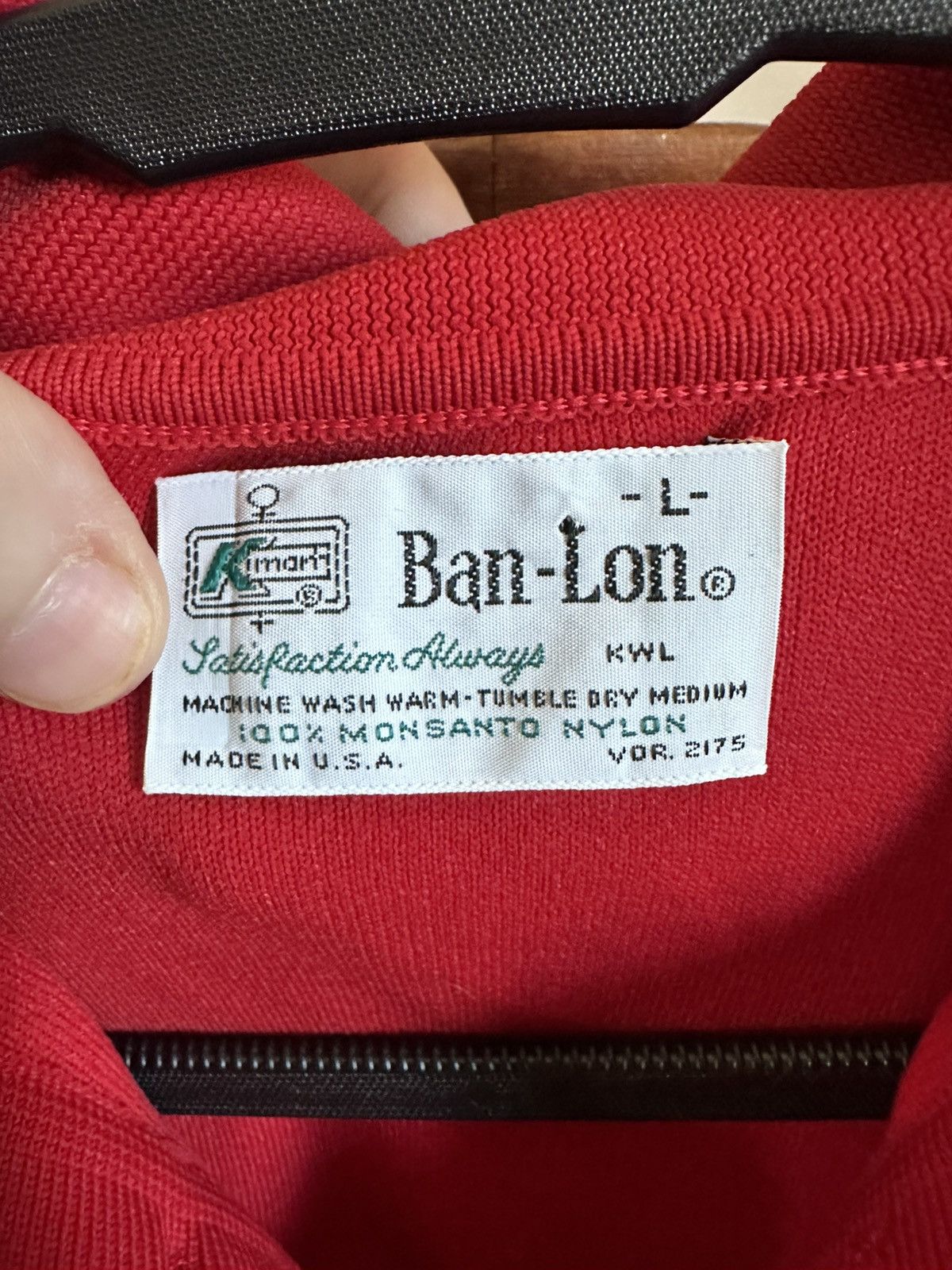 Vintage Ban-Lon MiUSA oversized pointed spread collar red polo shirt Size US M / EU 48-50 / 2 - 9 Thumbnail