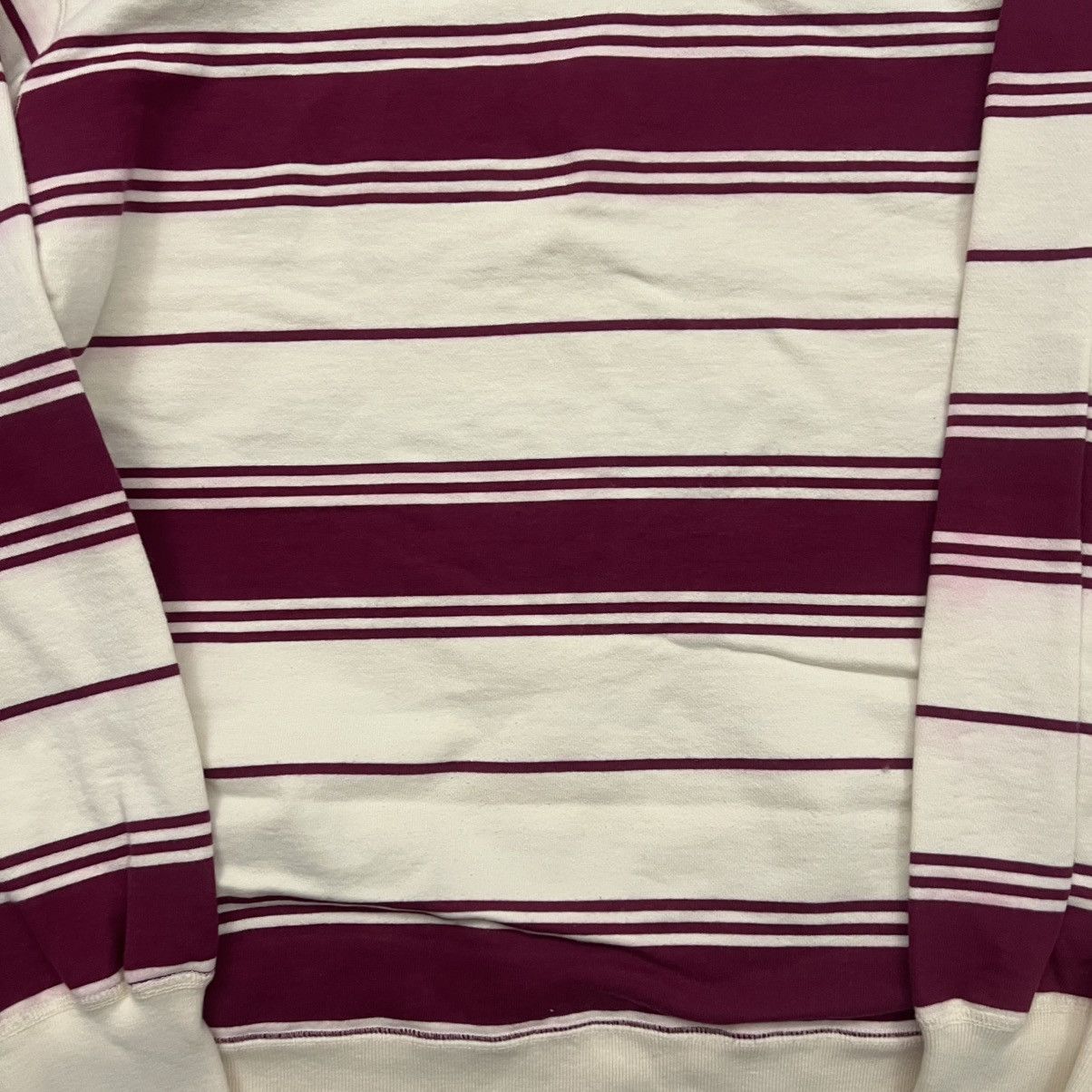 Supreme Supreme Striped Hooded Crewneck FW16 Size US M / EU 48-50 / 2 - 14 Thumbnail