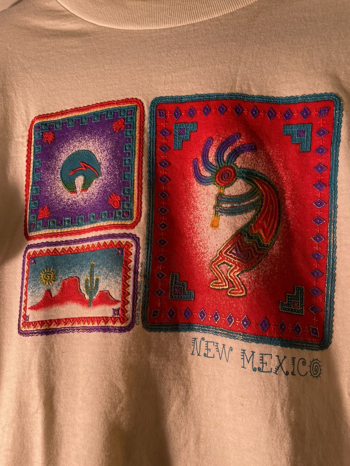 Vintage 90’s VTG Vintage New Mexico Art Mural Cultural Graphic Shirt Size US M / EU 48-50 / 2 - 4 Thumbnail