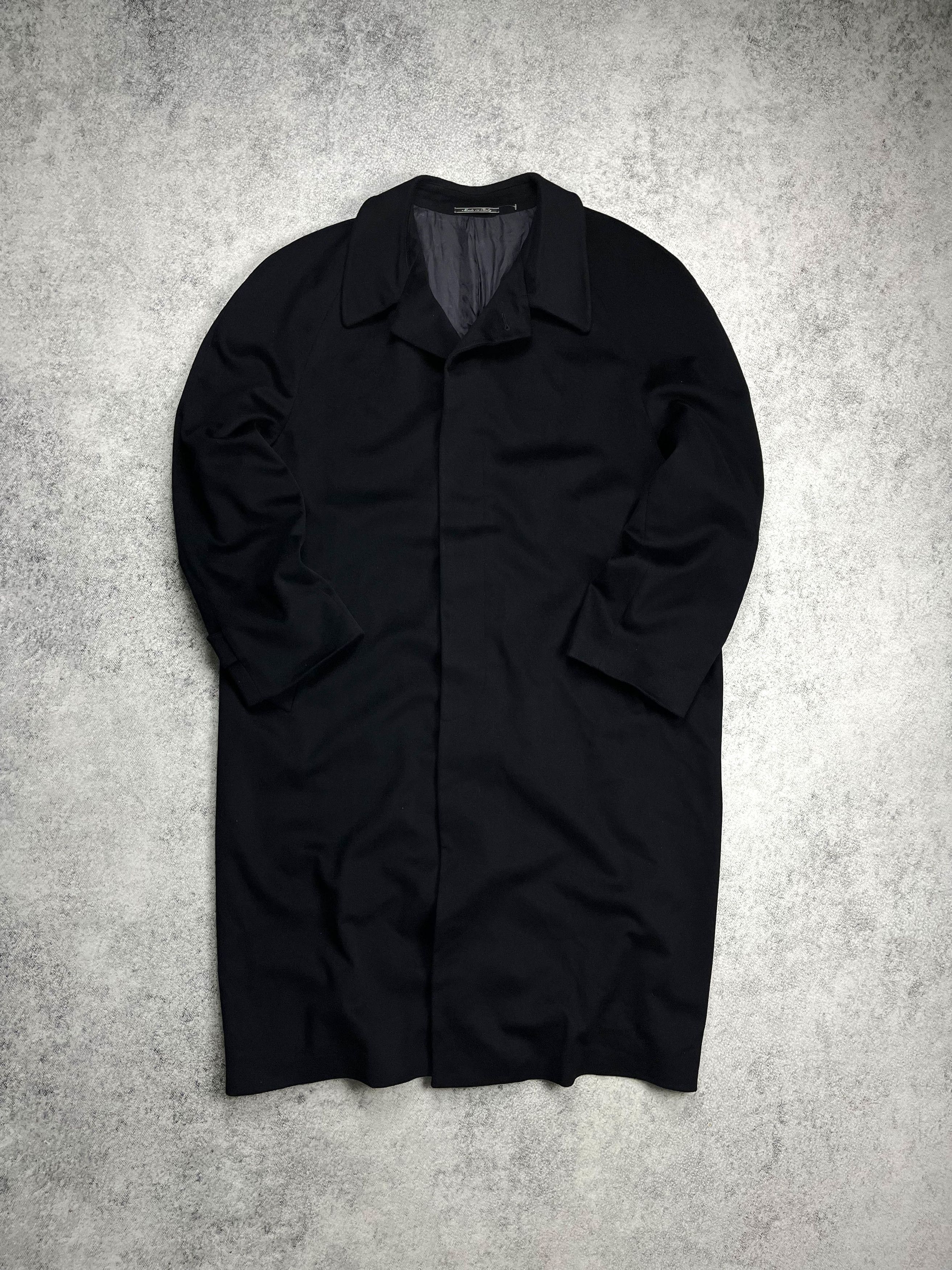 image of Italian Designers x Loro Piana Vintage Loro Piana Inc Wool Coat in Black, Men's (Size XL)