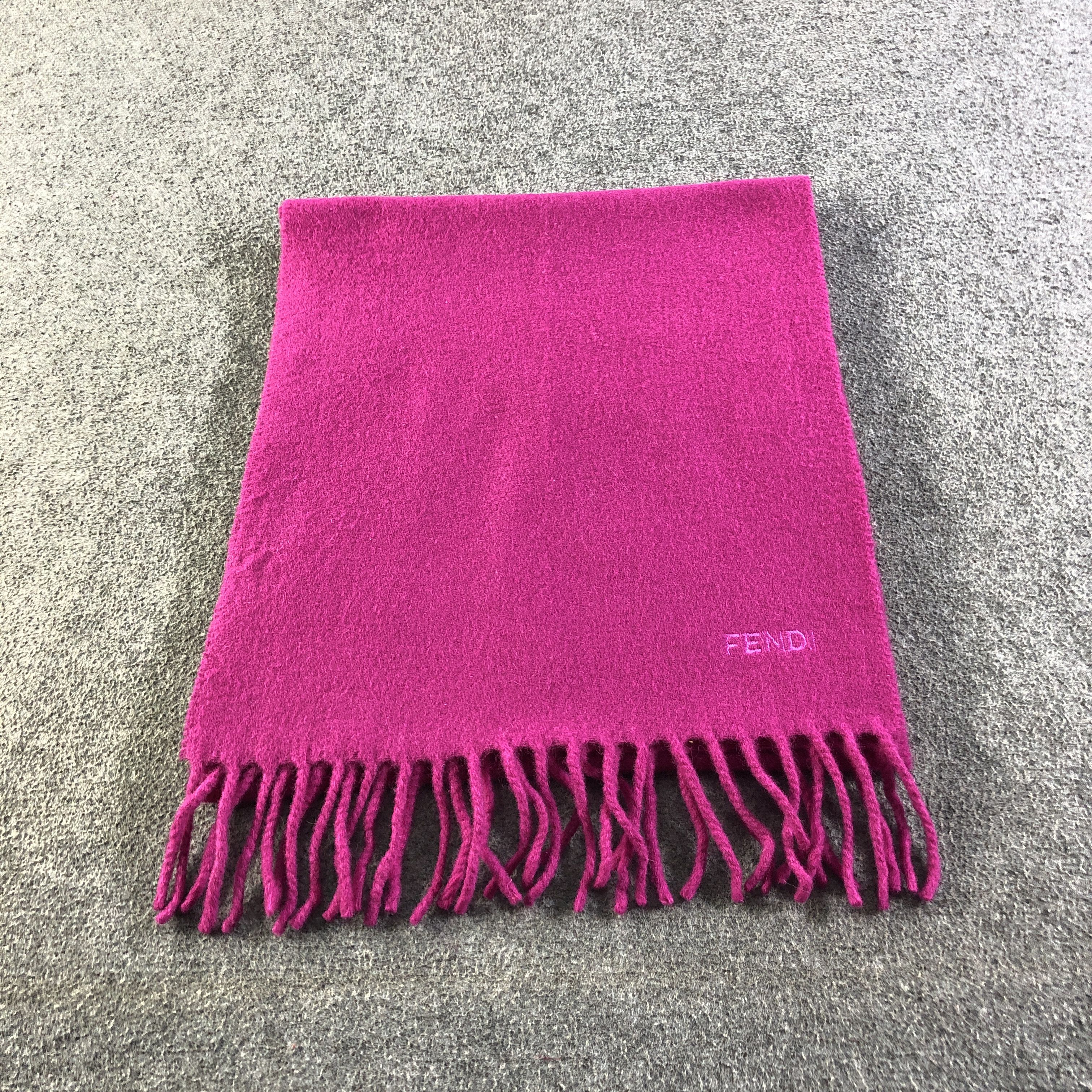 Vintage Fendi Plain Wool Scarf Muffler V2715 Size ONE SIZE - 3 Thumbnail