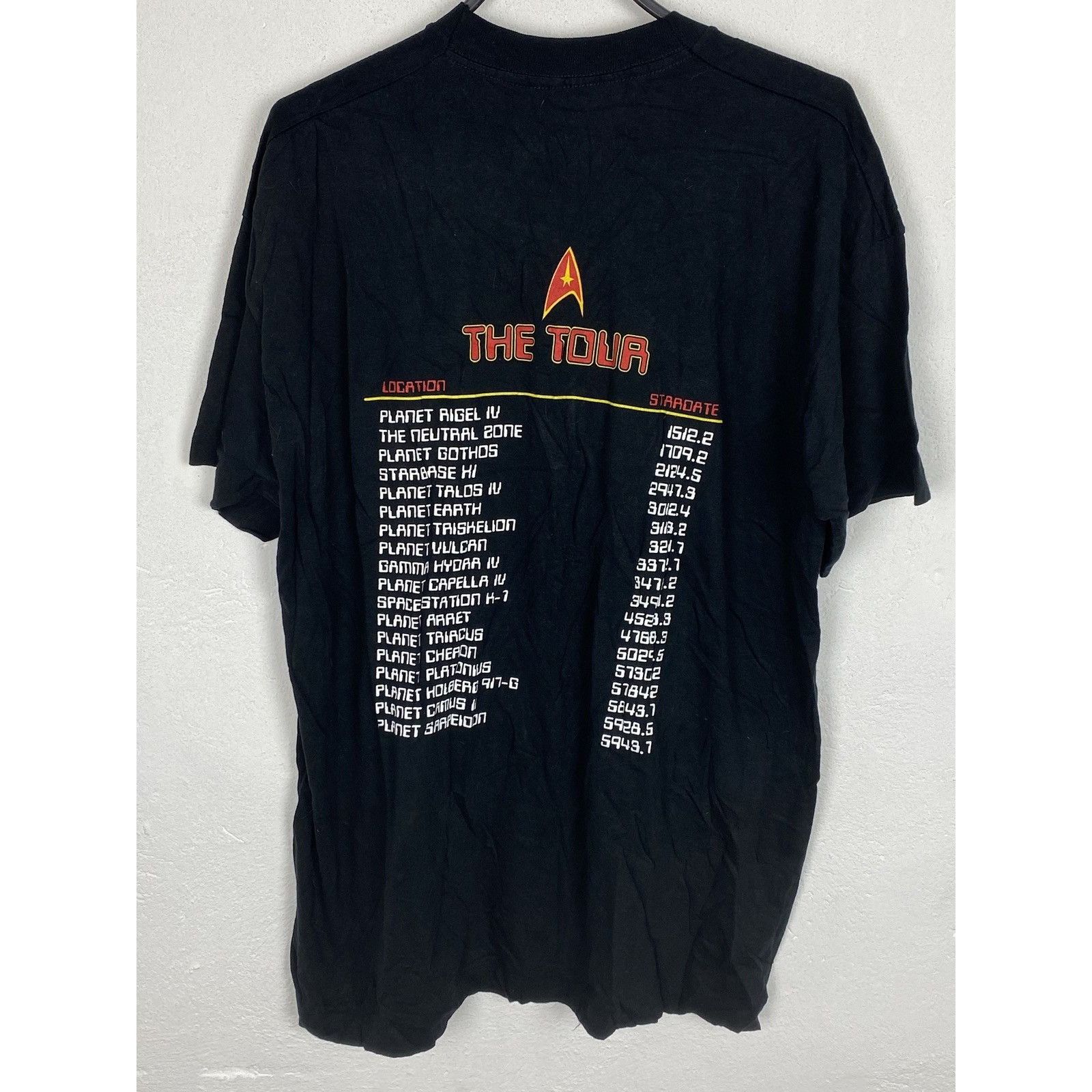 Vintage 90s Vintage 1996 Star Trek 5 Year Mission The Tour T-Shirt Size US XL / EU 56 / 4 - 4 Thumbnail