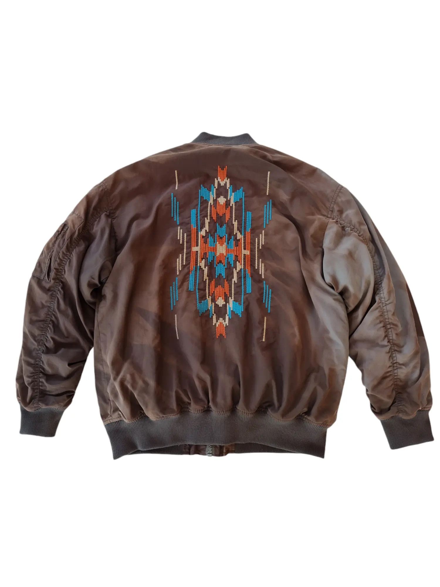 Other Vtg Titicaca Bomber Jacket Revisible Sun Faded Size US M / EU 48-50 / 2 - 1 Thumbnail