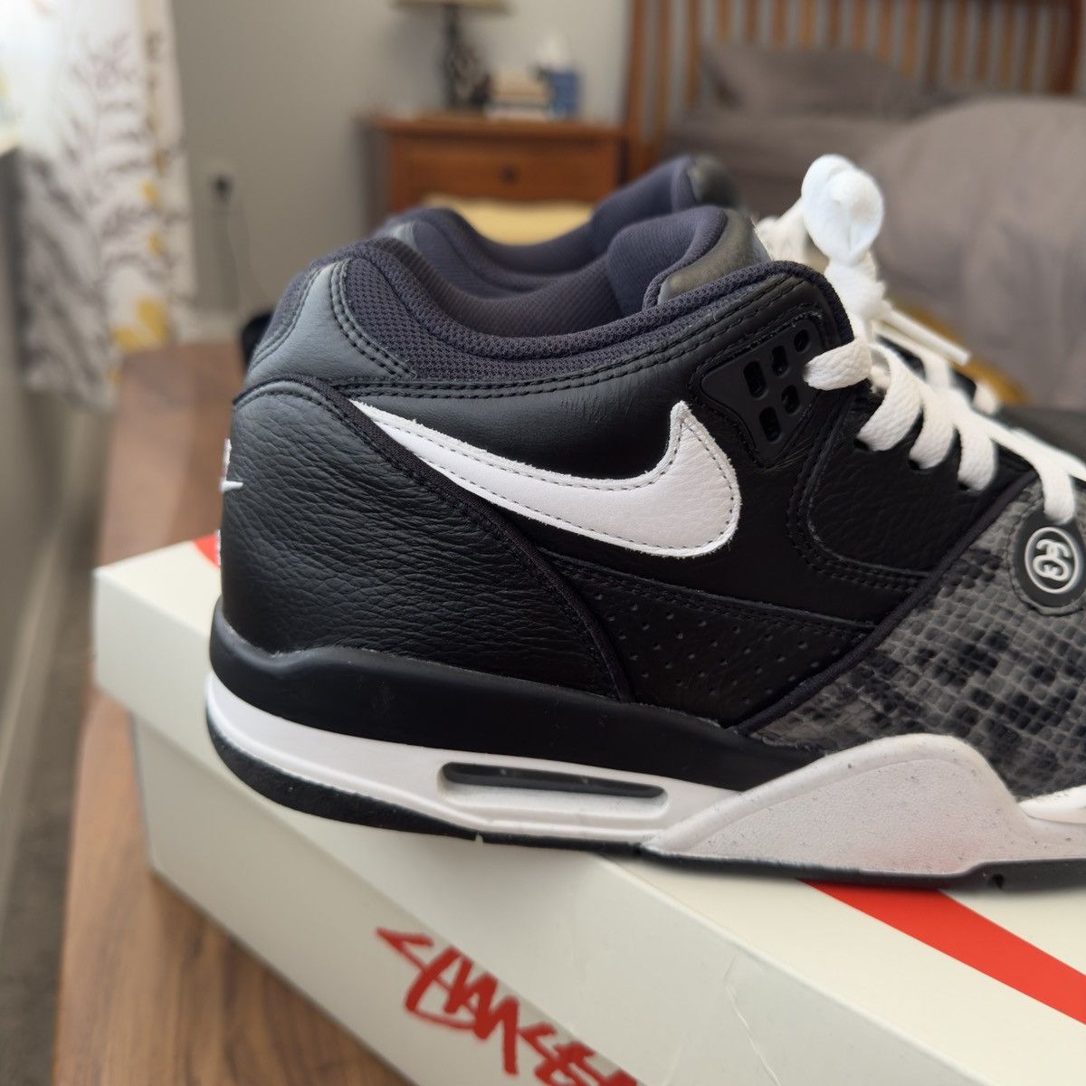 NIKE x Stussy ☆ Air Flight 89 Low SP ‘Black×White’ FD6475-001 Stussy Nike Air Flight 89 Low SP Black White