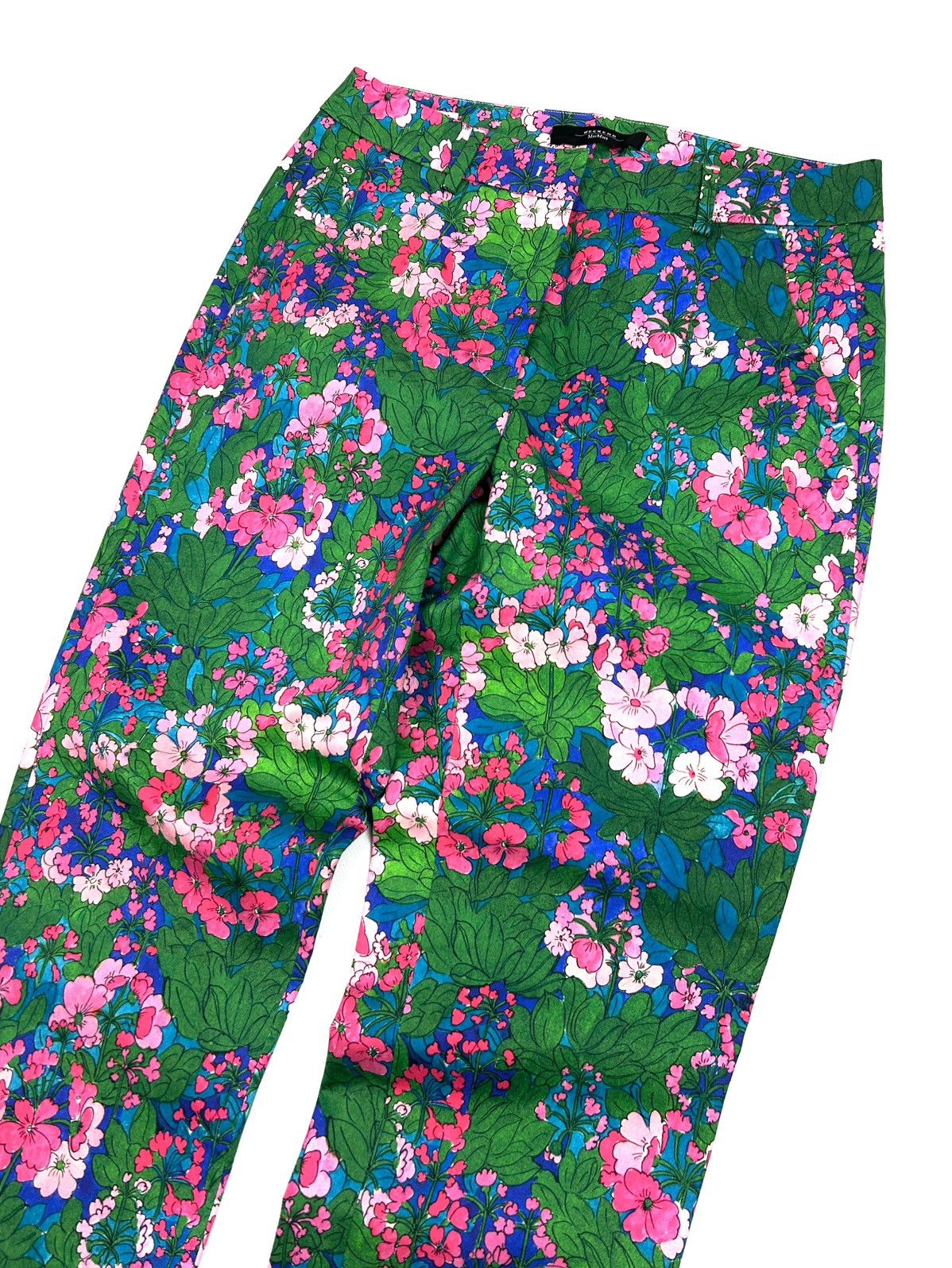 Weekend Max Mara rare Weekend Max Mara Floral Print Pants Cropped Trousers S Size 28" / US 6 / IT 42 - 4 Thumbnail