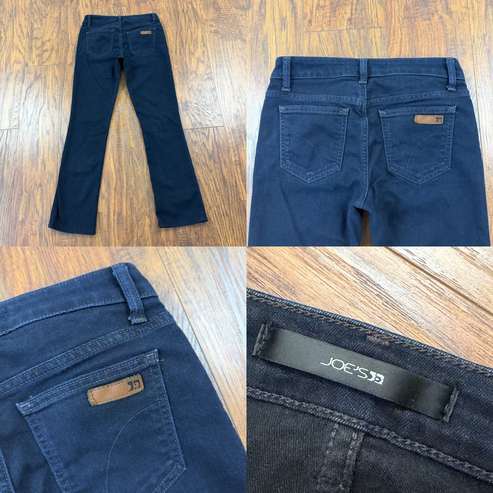 Vintage Joes Jeans Jeans Boot Cut Slim Low Rise Dark Wash Denim Stretch 25x27 Womens 24 Blue Size 24 Regular 27 Inseam Girls? Size 42" / US 20 - 8 Thumbnail