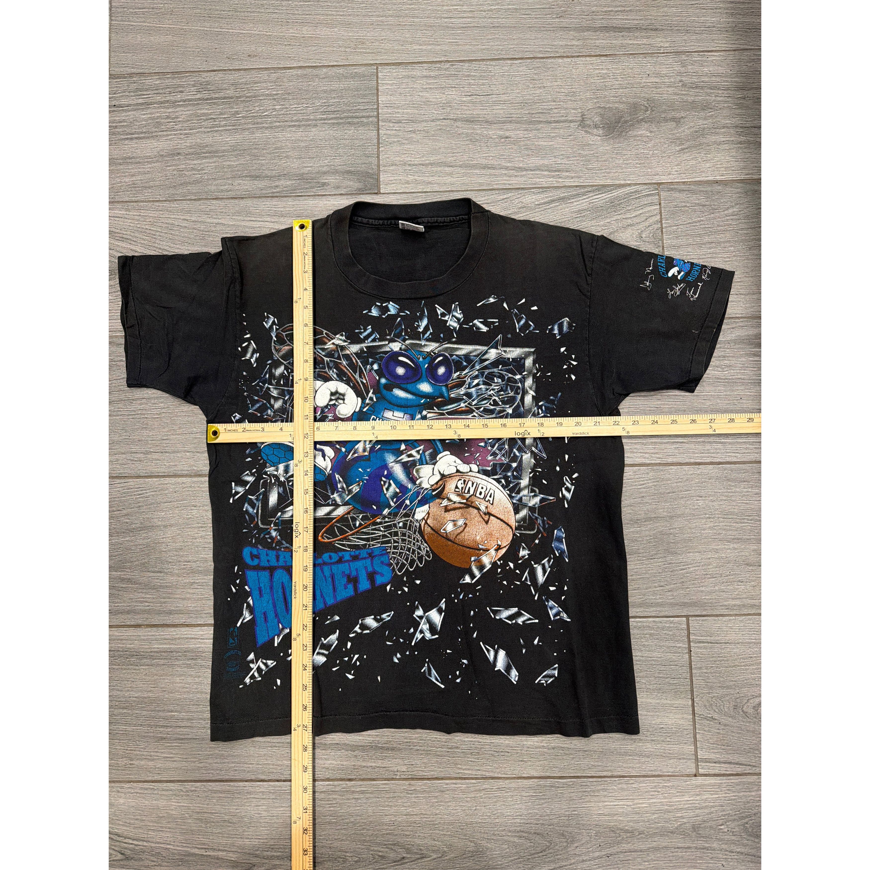 Other 90s Charlotte Hornets Shattered Backboard Anvil XL T-Shirt Size US XL / EU 56 / 4 - 2 Thumbnail