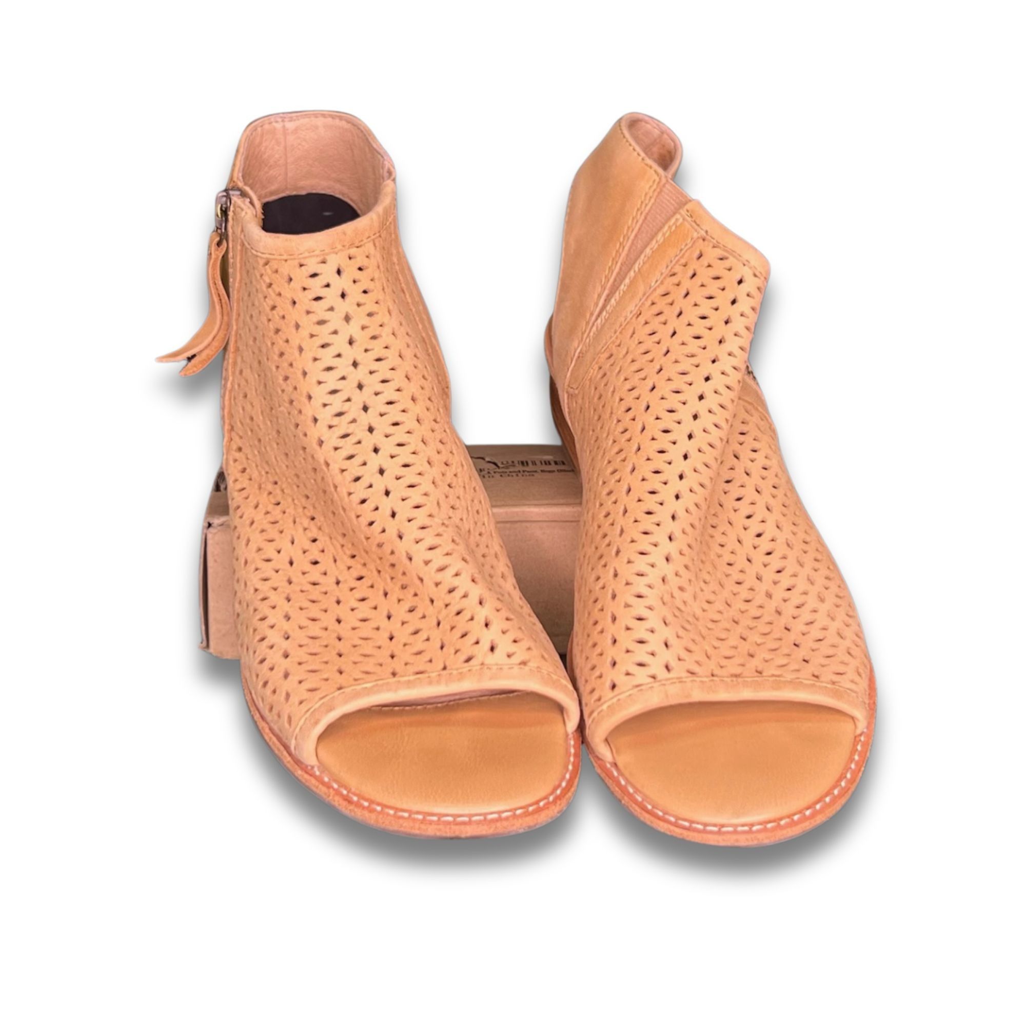 Other Söfft Nalda Perforated Leather Sandals With Side Zipper - Wo Size US 8 / IT 38 - 2 Thumbnail